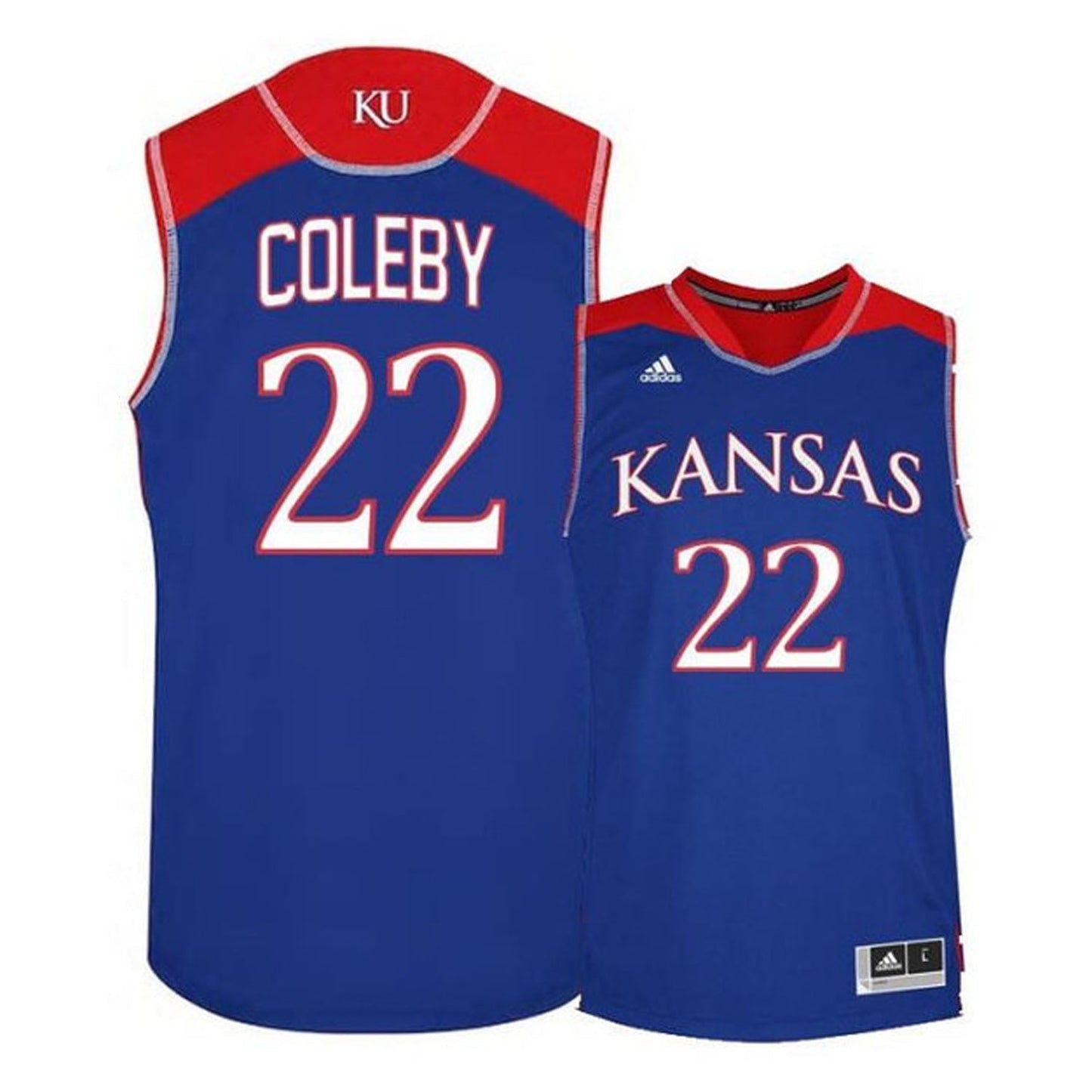 NCAAB Dwight Coleby Kansas Jayhawks 22 Jersey