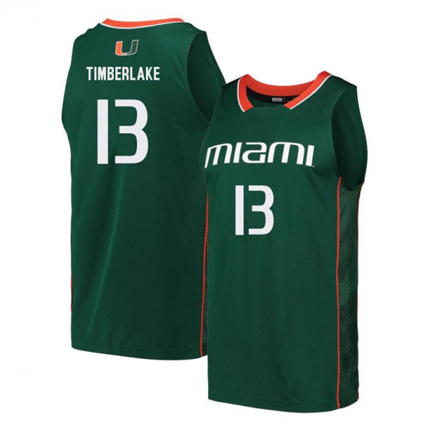 NCAAB Earl Timberlake Miami Hurricanes 13 Jersey