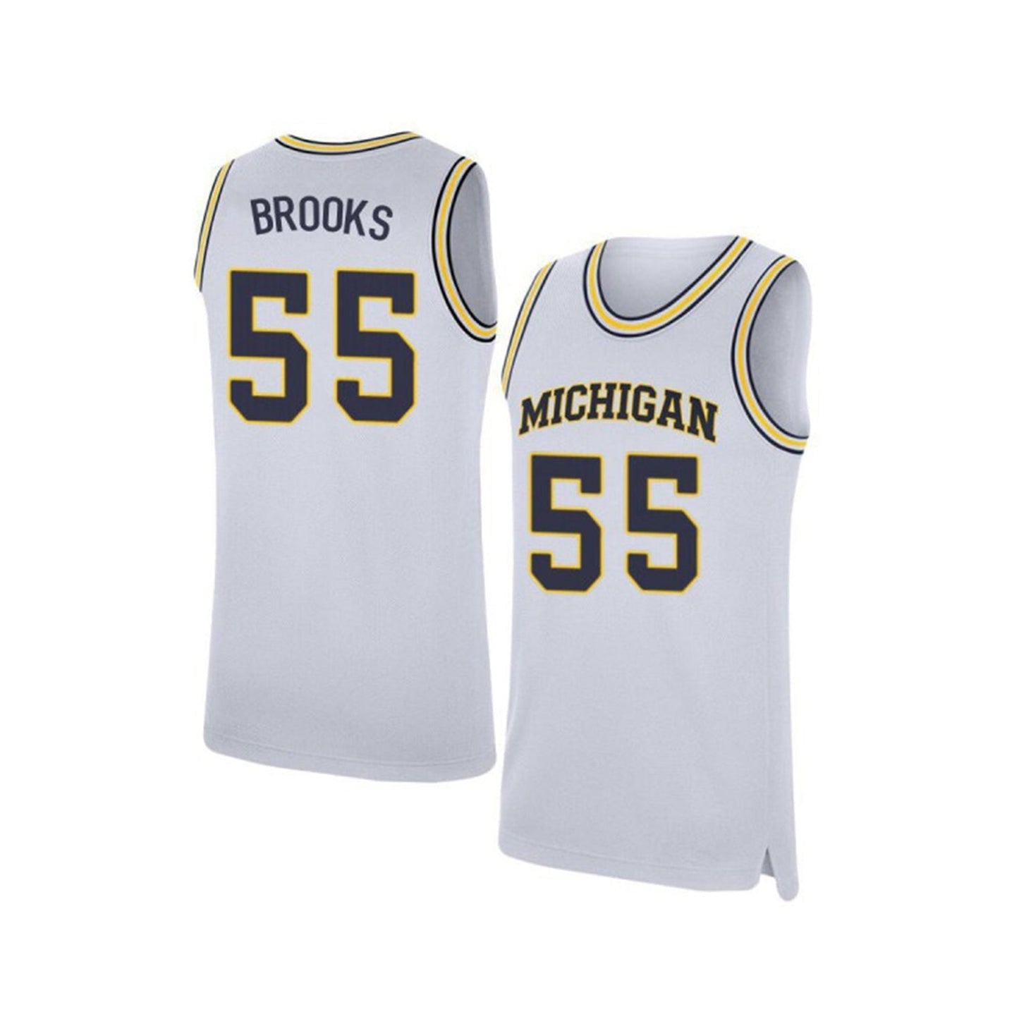 NCAAB Eli Brooks Michigan Wolverines 55 Jersey