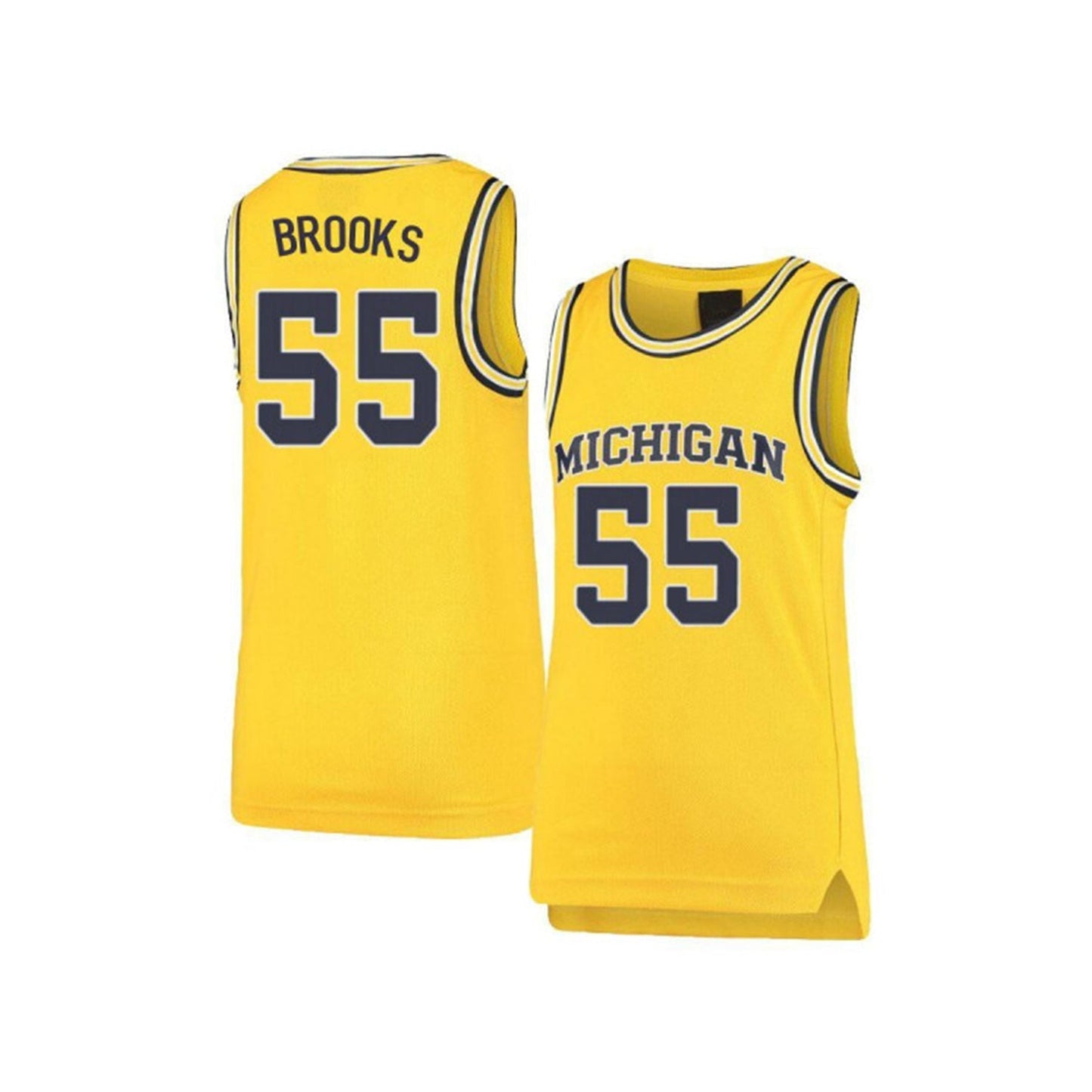 NCAAB Eli Brooks Michigan Wolverines 55 Jersey