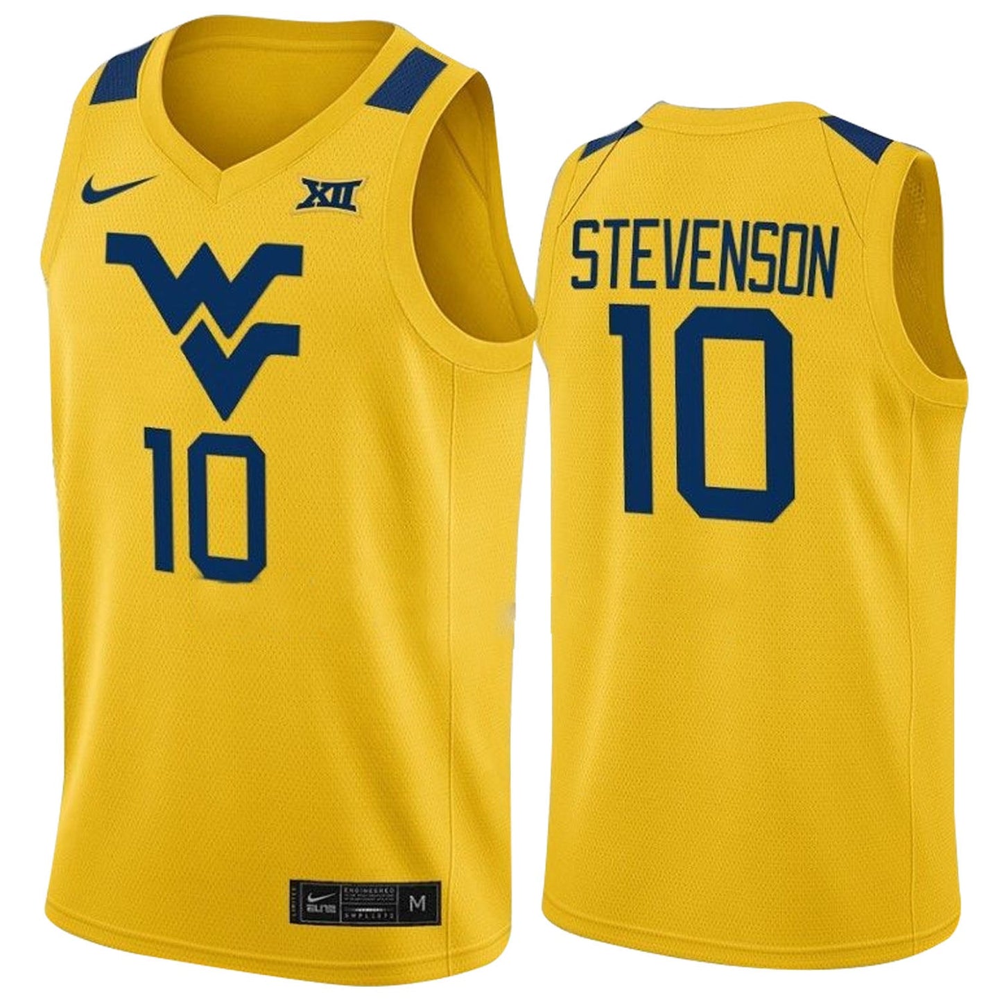 NCAAB Erik Stevenson West Virginia Mountaineers 10 Jersey