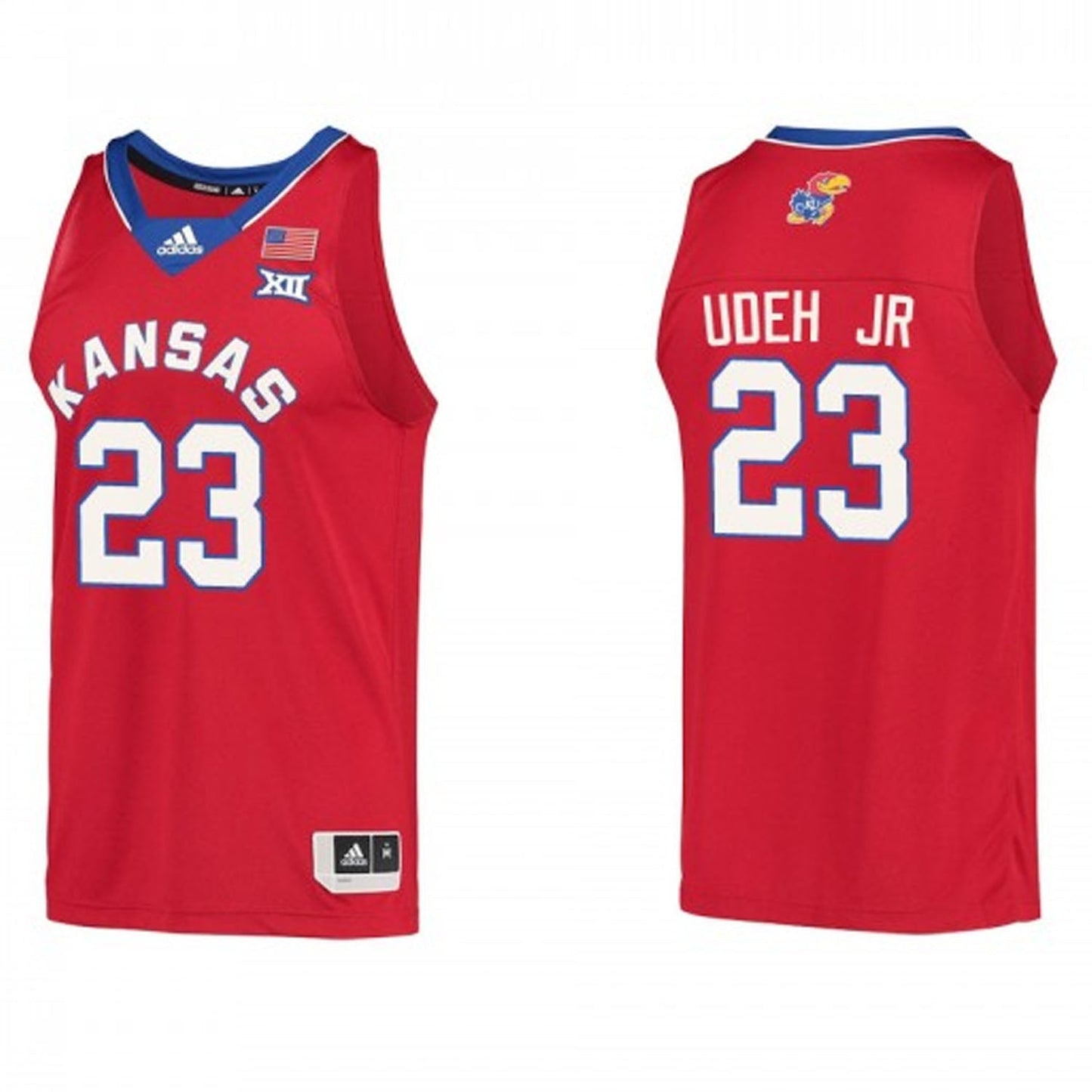 NCAAB Ernest Udeh Jr Kansas Jayhawks 23 Jersey