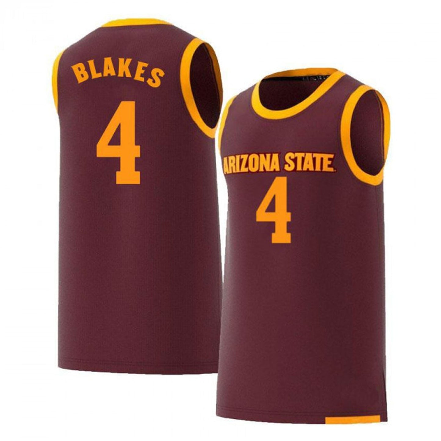 NCAAB Gerry Blakes Arizona State Sun Devils 4 Jersey