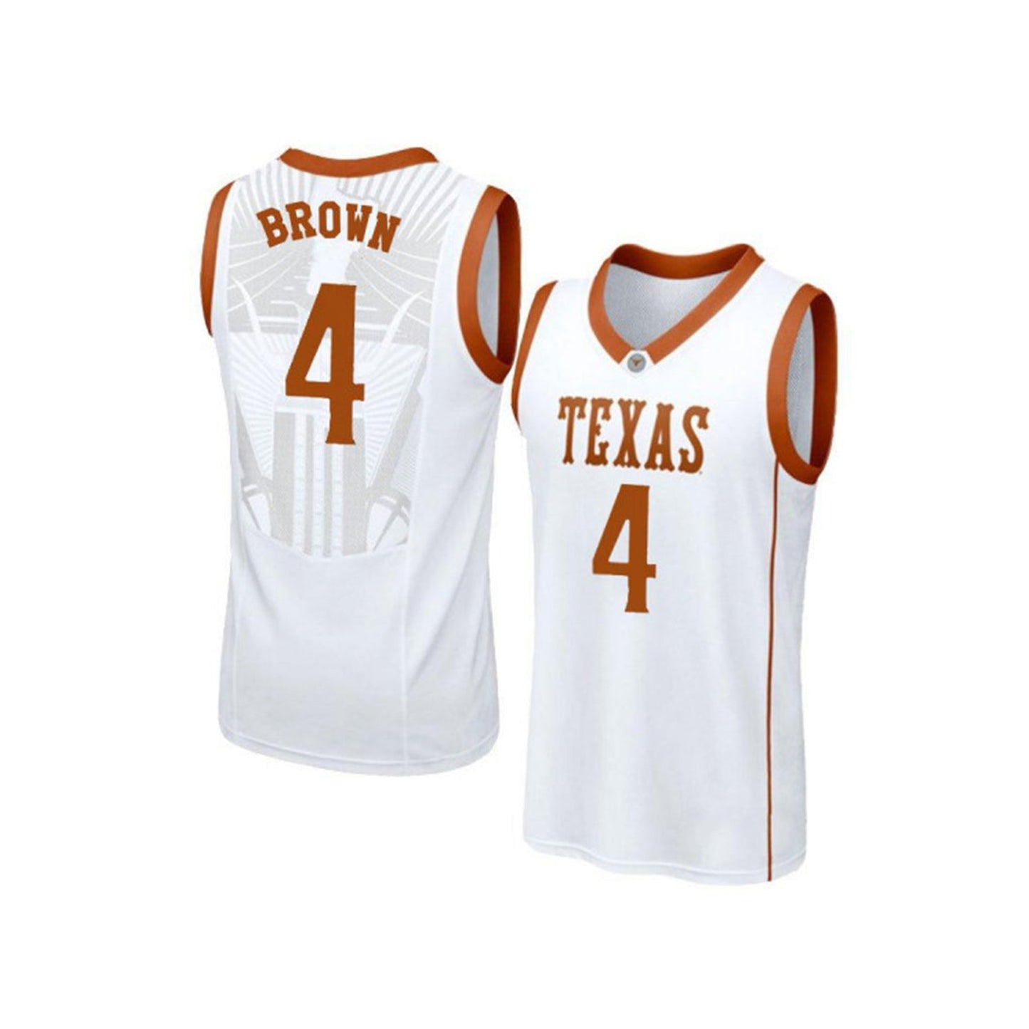 NCAAB Greg Brown Texas Longhorns 4 Jersey