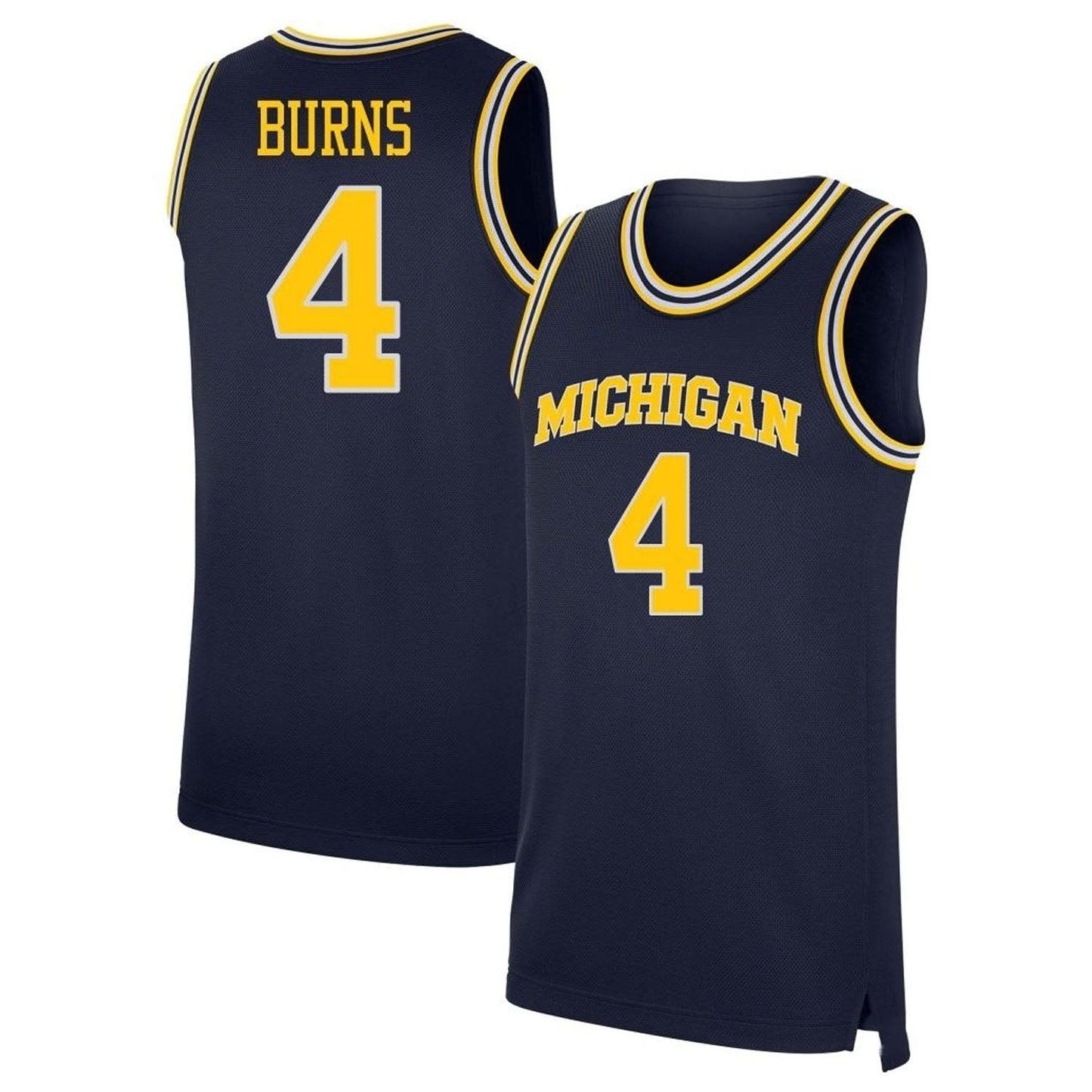 NCAAB Ian Burns Michigan Wolverines 4 Jersey
