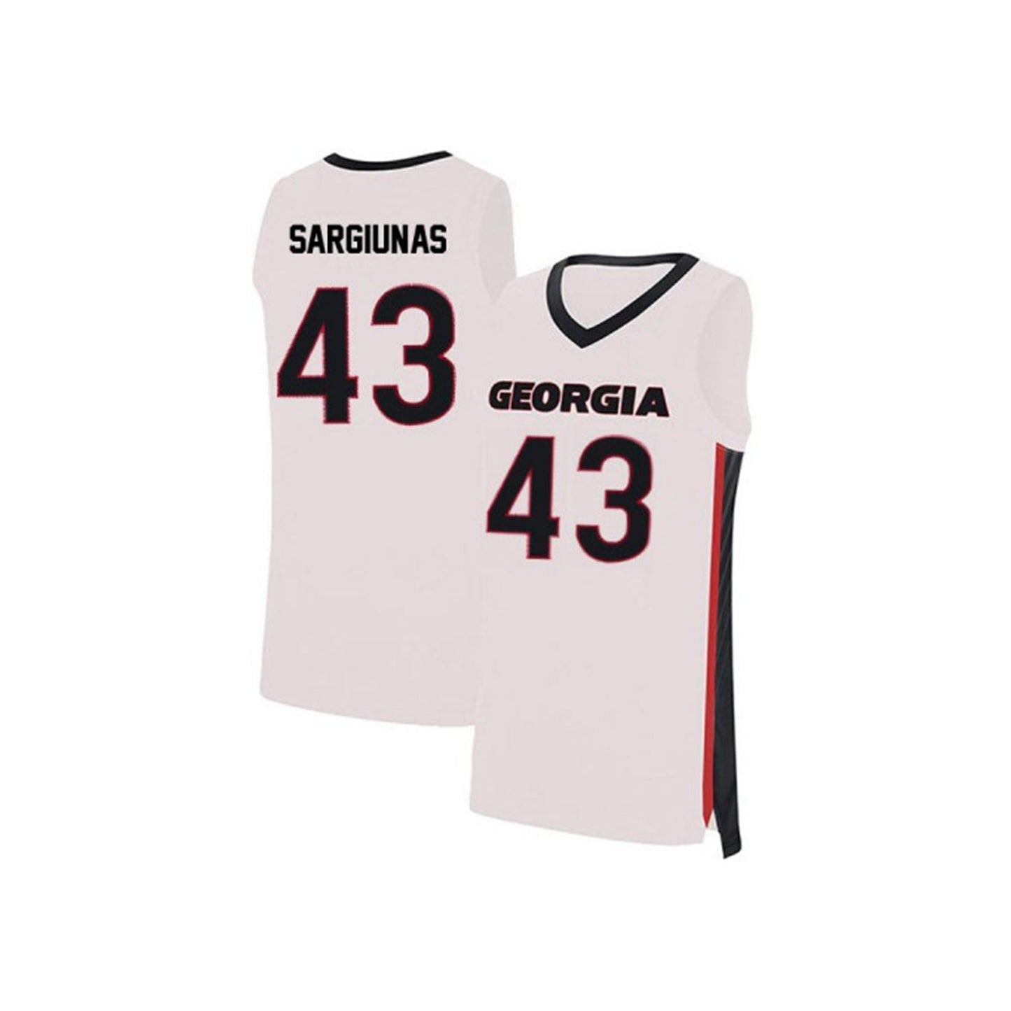 NCAAB Ignas Sargiunas Georgia Bulldogs 43 Jersey