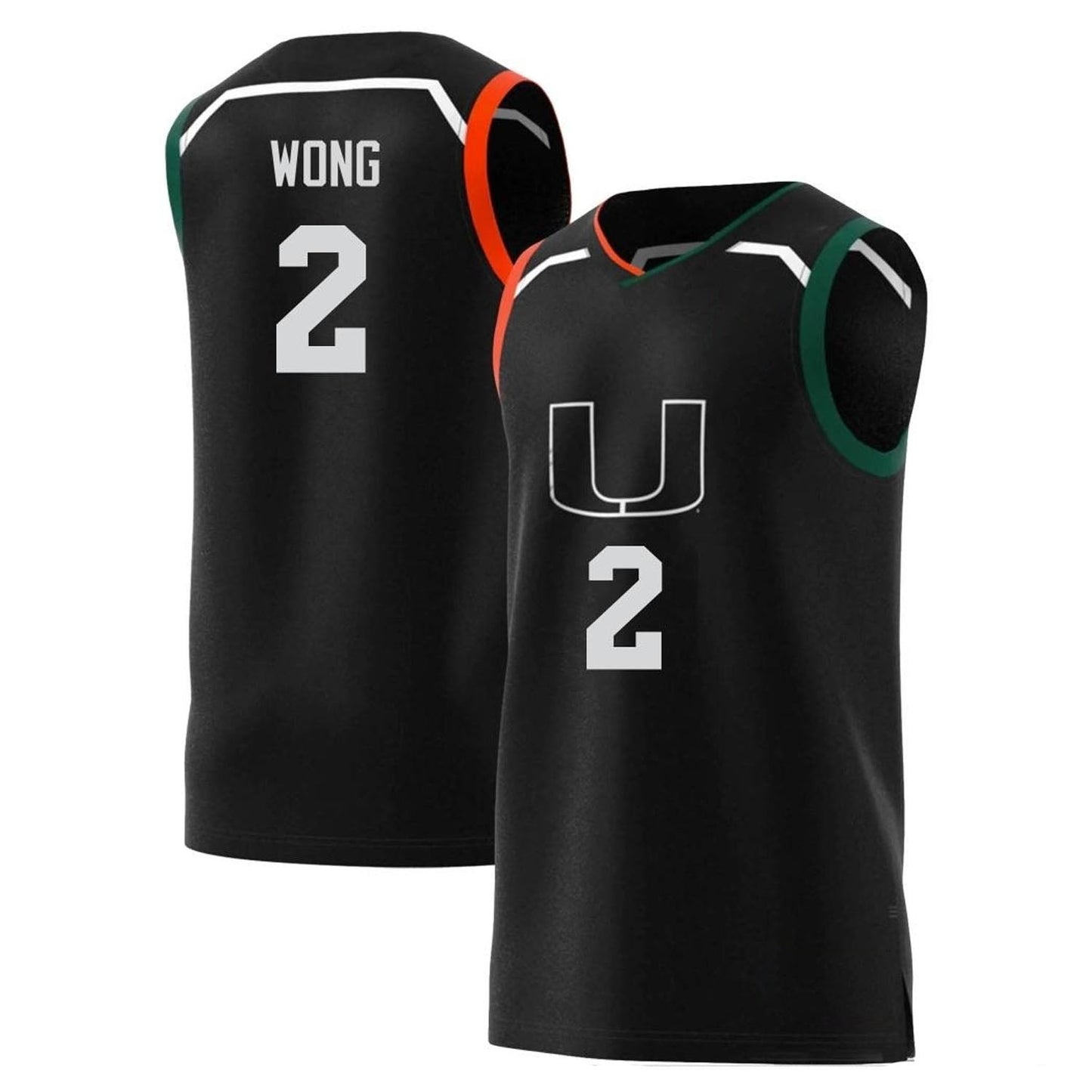 NCAAB Isaiah Wong Miami Hurricanes 2 Jersey