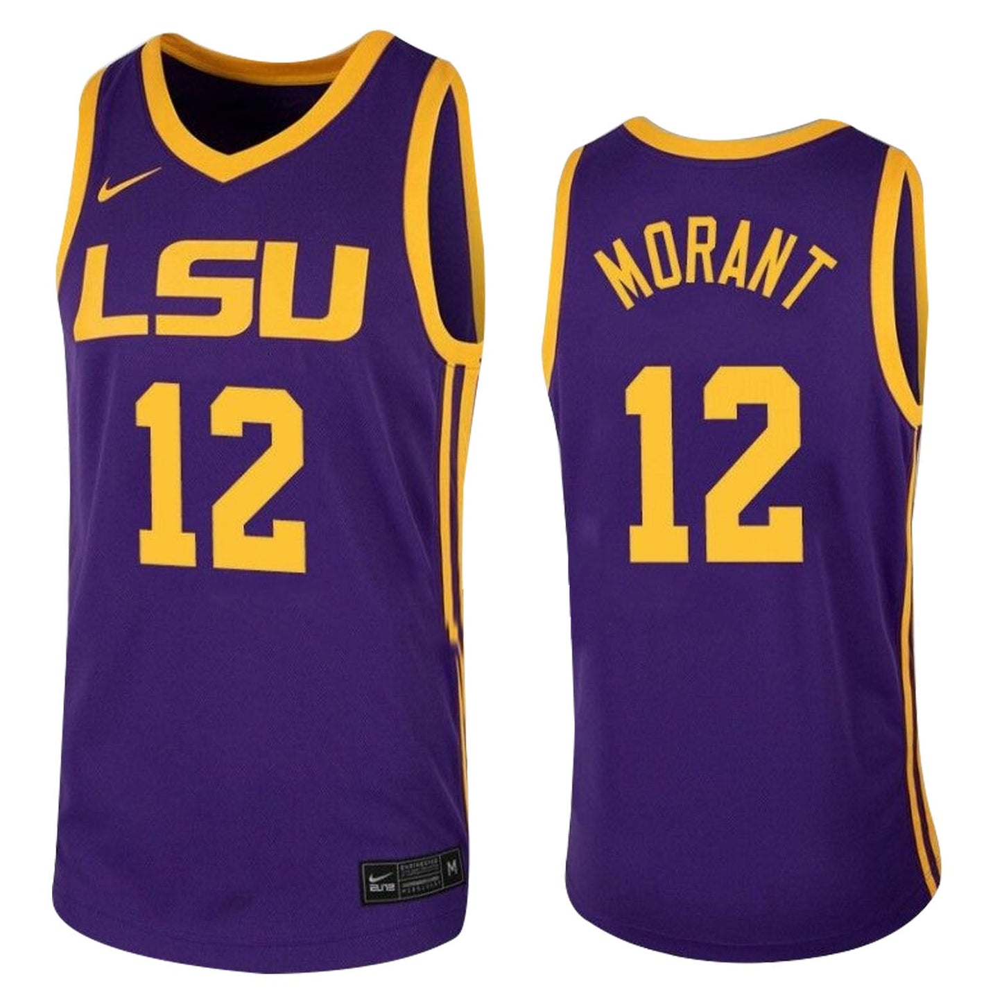 NCAAB Ja Morant LSU Tigers 12 Jersey