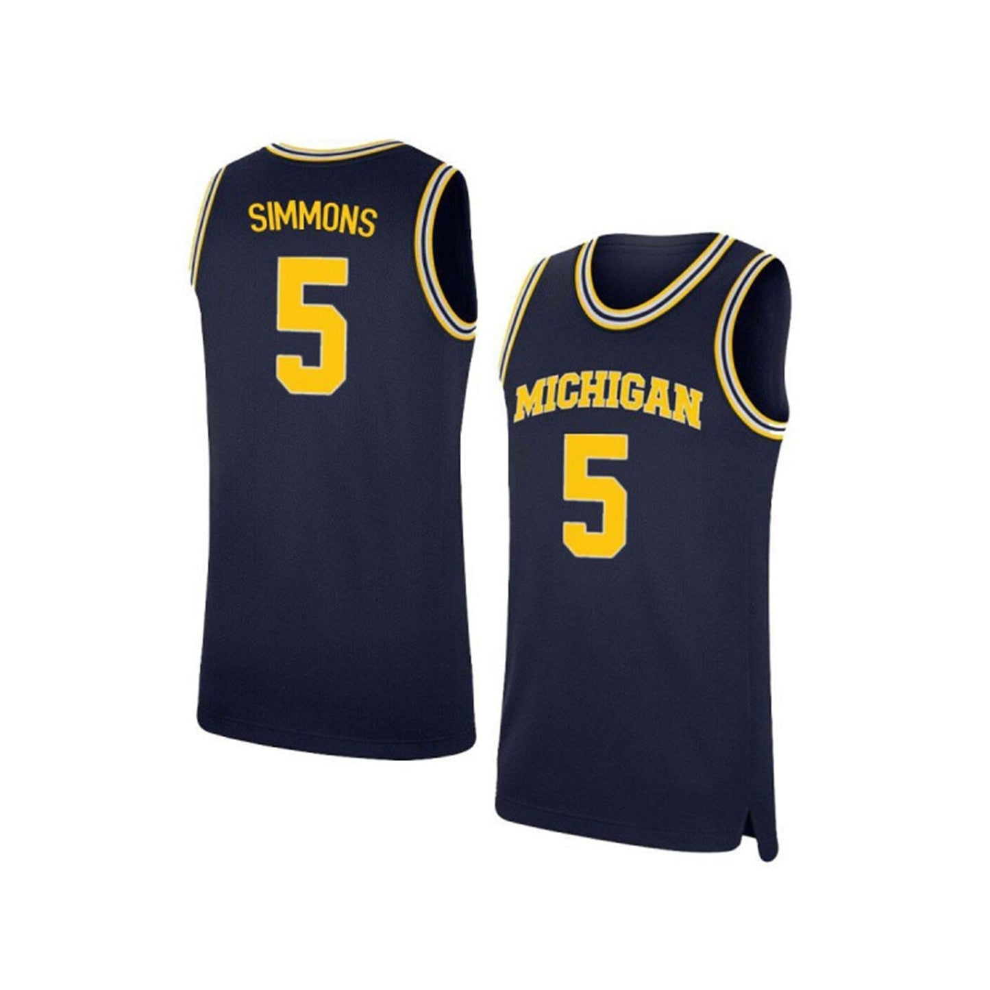 NCAAB Jaaron Simmons Michigan Wolverines 5 Jersey