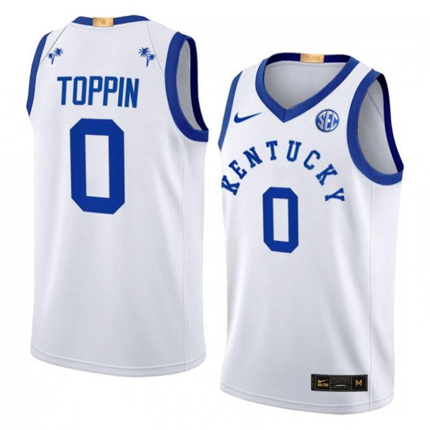 NCAAB Jacob Toppin Kentucky Wildcats 0 Jersey