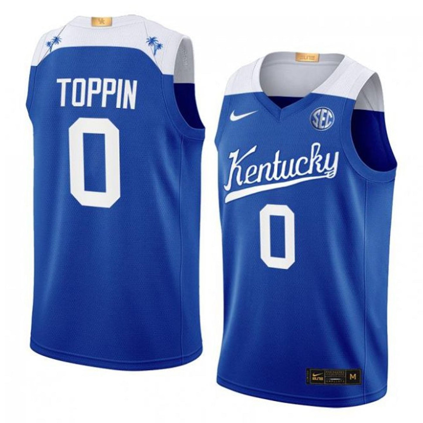 NCAAB Jacob Toppin Kentucky Wildcats 0 Jersey