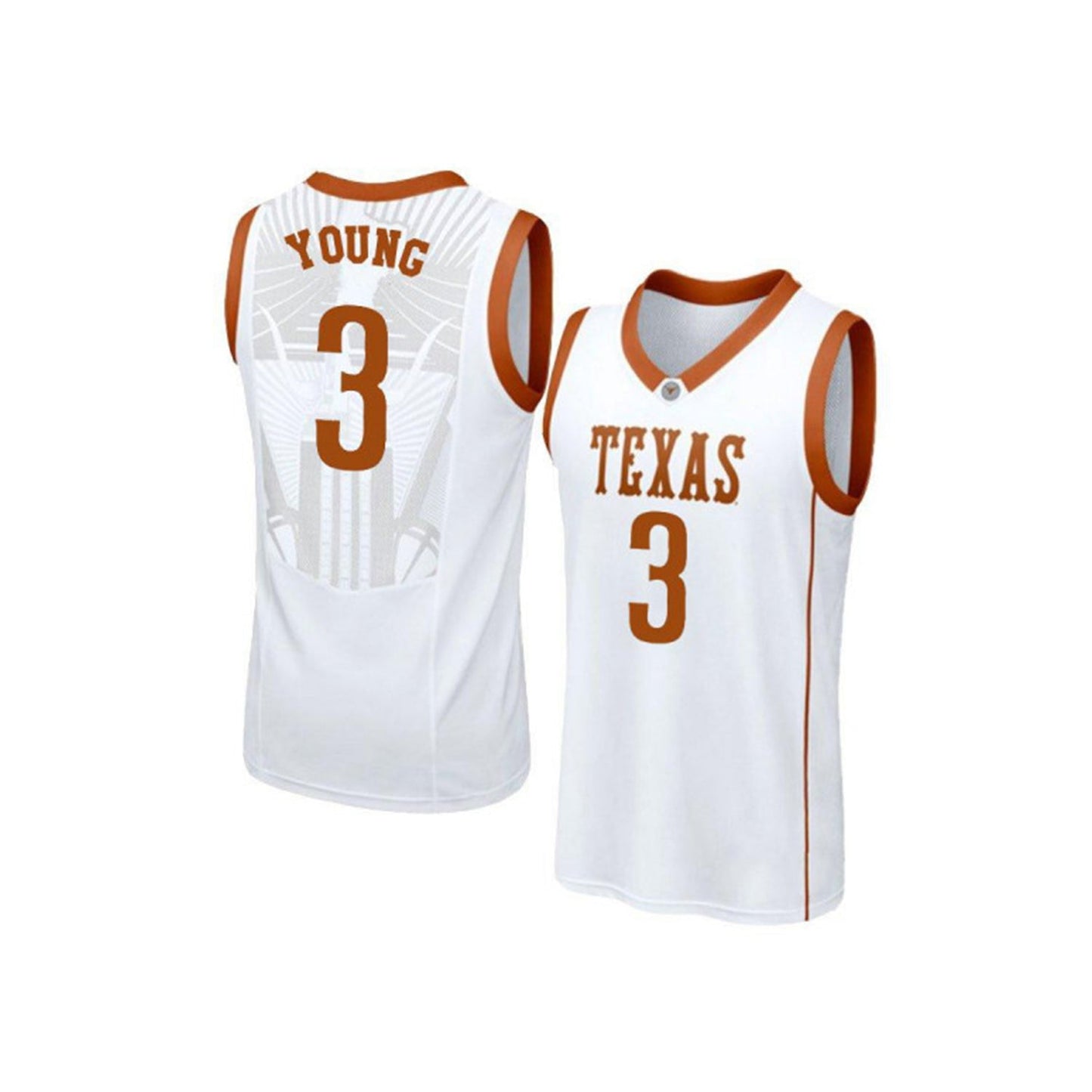 NCAAB Jacob Young Texas Longhorns 3 Jersey