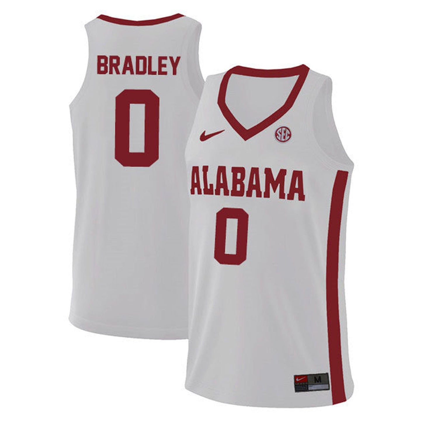 NCAAB Jaden Bradley Alabama Crimson Tide 0 Jersey