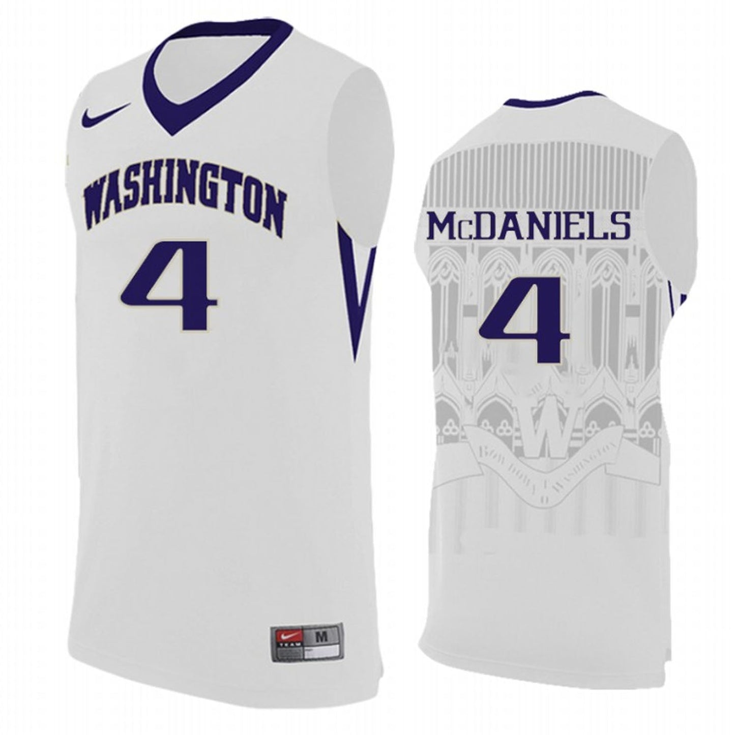 NCAAB Jaden McDaniels Washington Huskies 4 Jersey