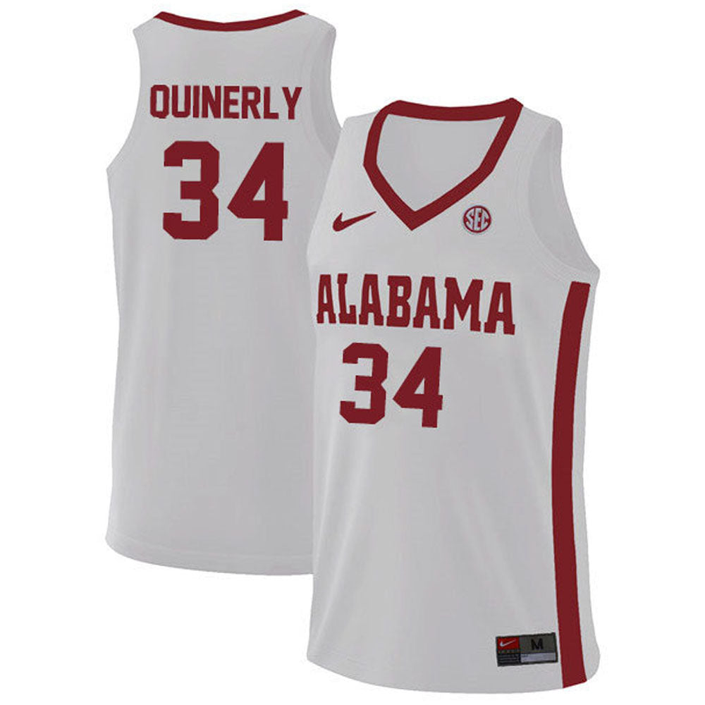 NCAAB Jaden Quinerly Alabama Crimson Tide 34 Jersey
