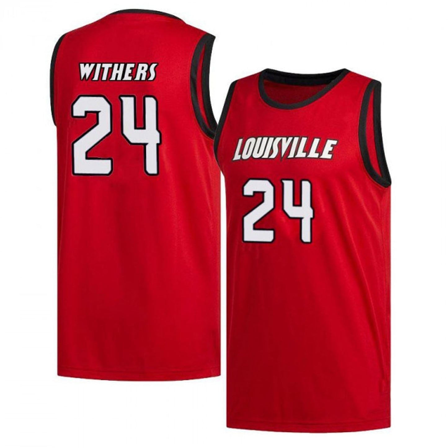 NCAAB Jae'Lyn Withers Louisville Cardinals 24 Jersey