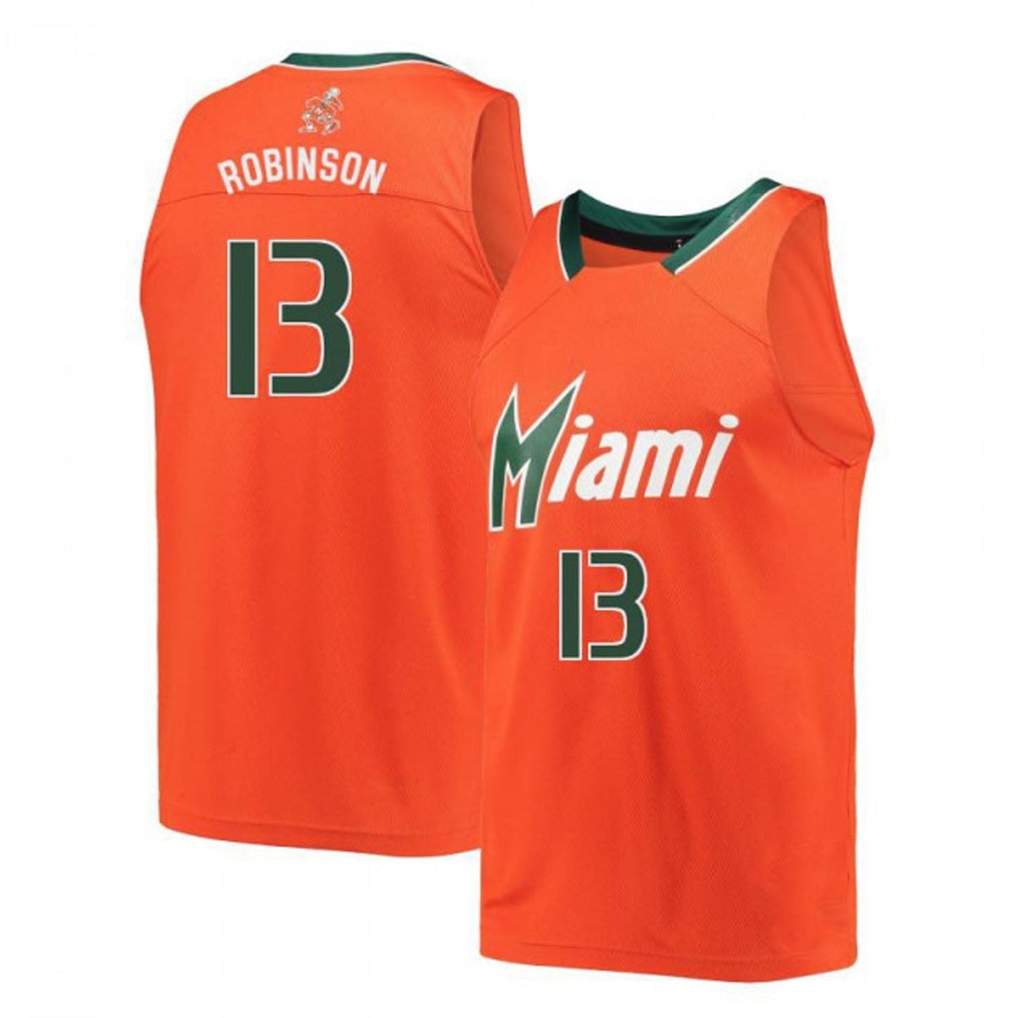 NCAAB Jakai Robinson Miami Hurricanes 13 Jersey