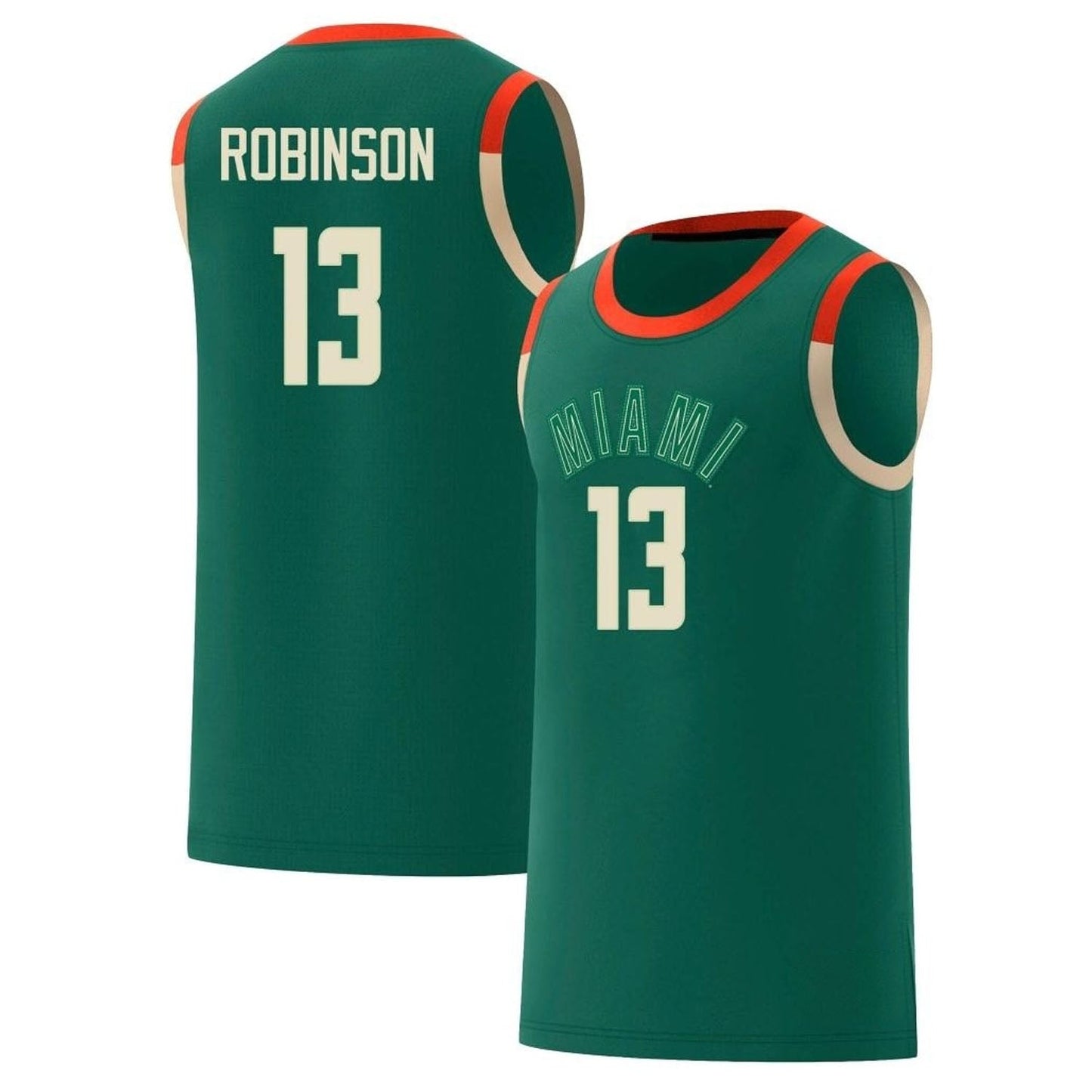 NCAAB Jakai Robinson Miami Hurricanes 13 Jersey
