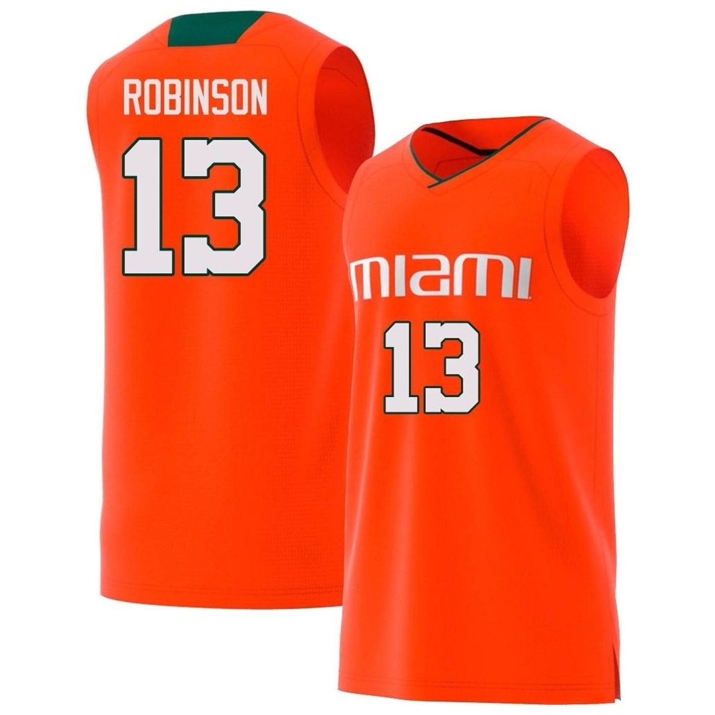 NCAAB Jakai Robinson Miami Hurricanes 13 Jersey