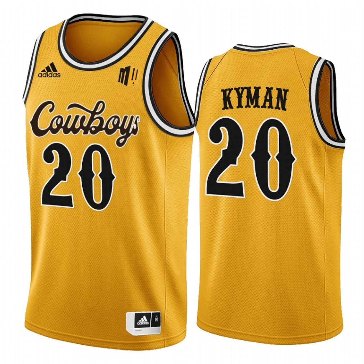 NCAAB Jake Kyman Wyoming Cowboys 20 Jersey