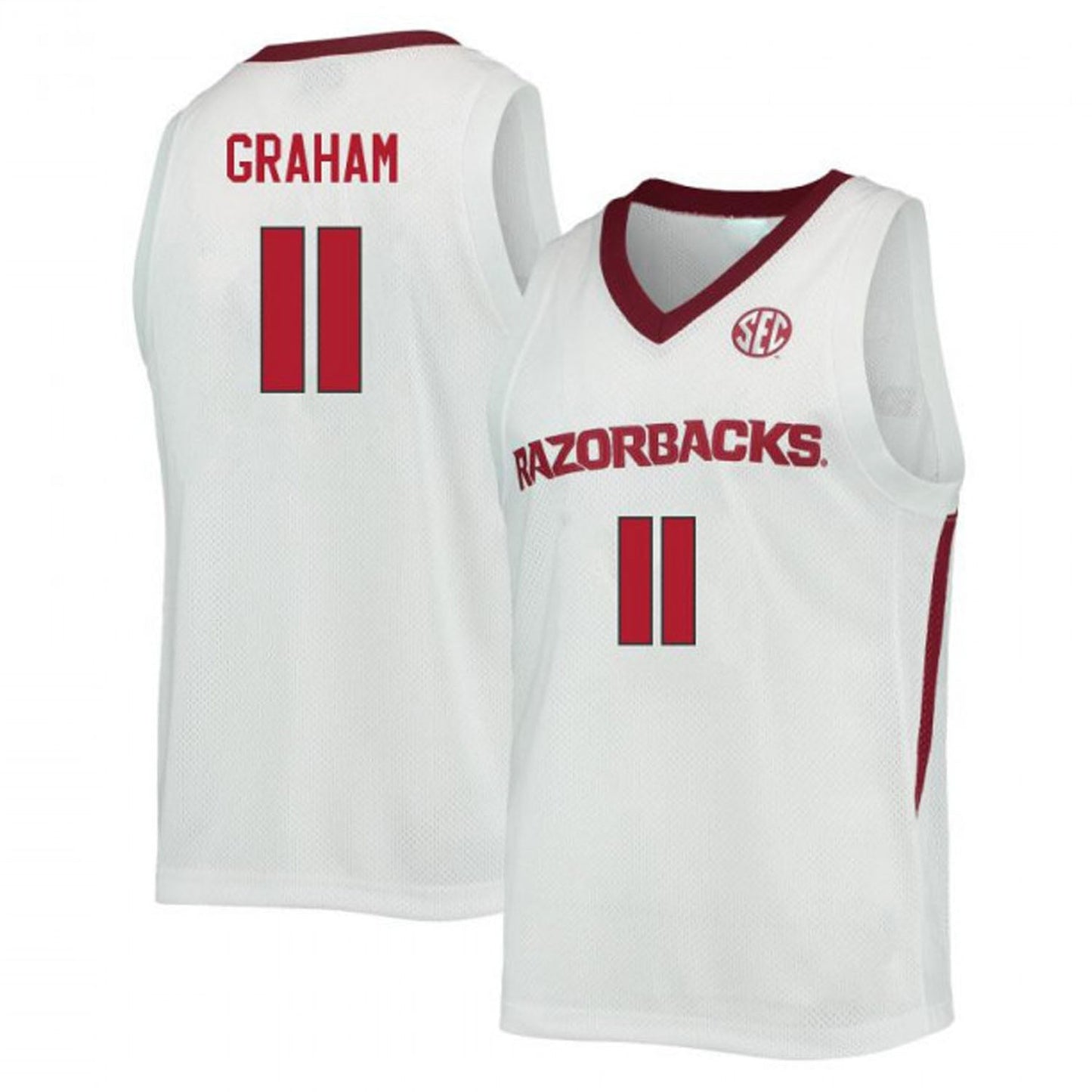 NCAAB Jalen Graham Arkansas Razorbacks 11 Jersey