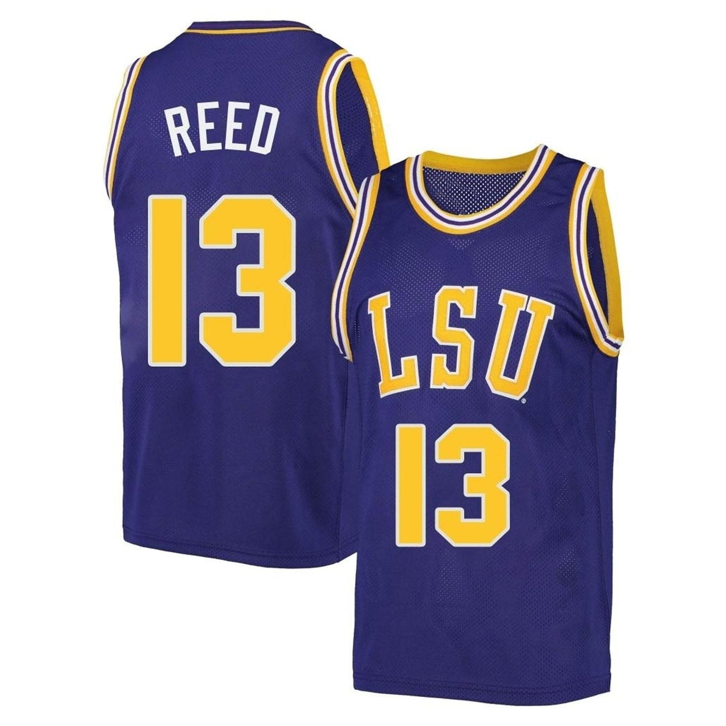 NCAAB Jalen Reed LSU Tigers 13 Jersey