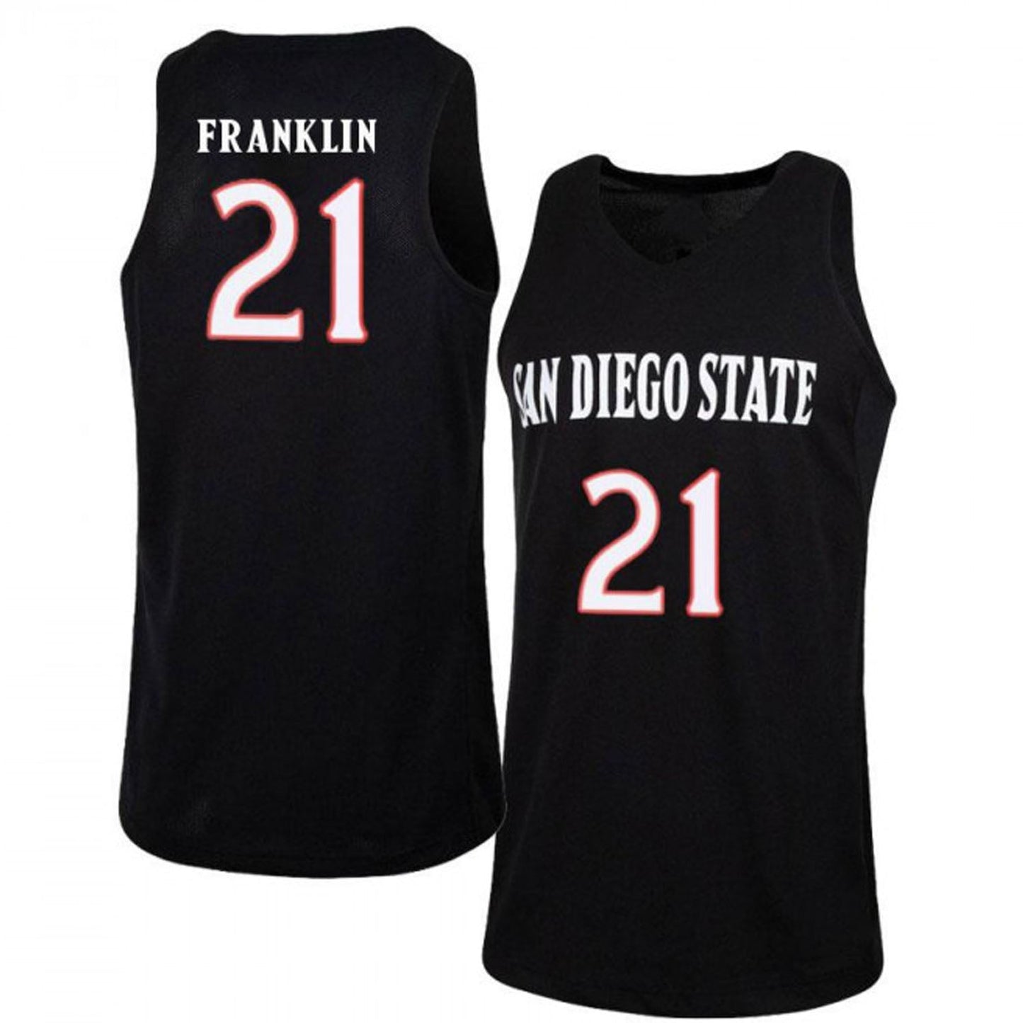NCAAB Jamaal Franklin San Diego State Aztecs 21 Jersey