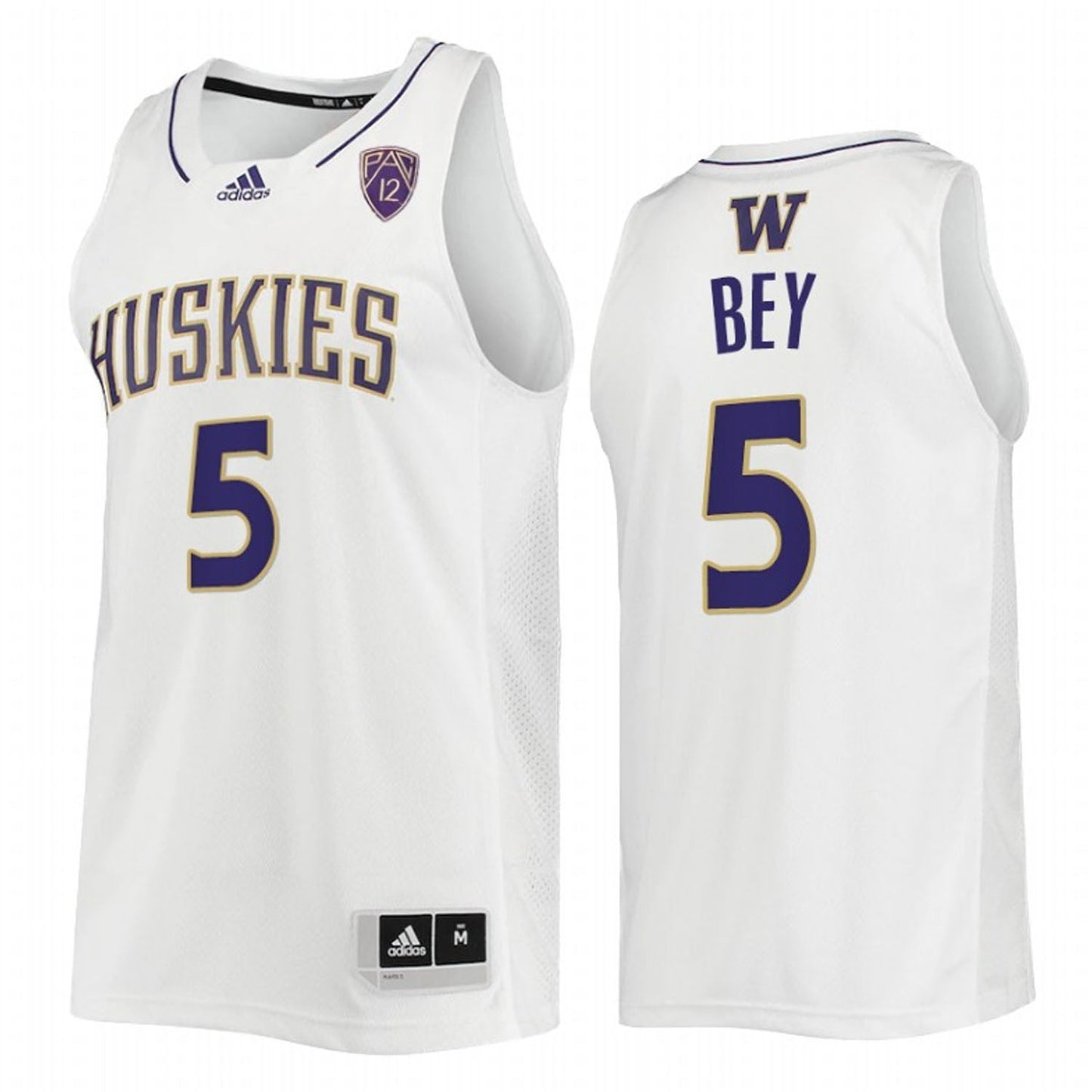 NCAAB Jamal Bey Washington Huskies 5 Jersey