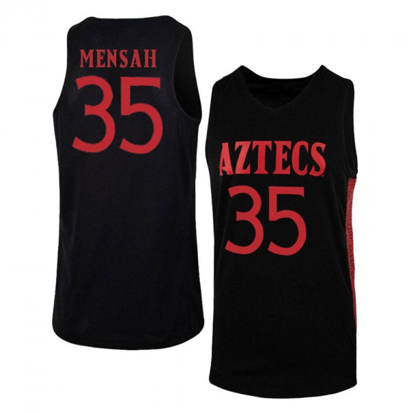 NCAAB Joel Mensah San Diego State Aztecs 35 Jersey