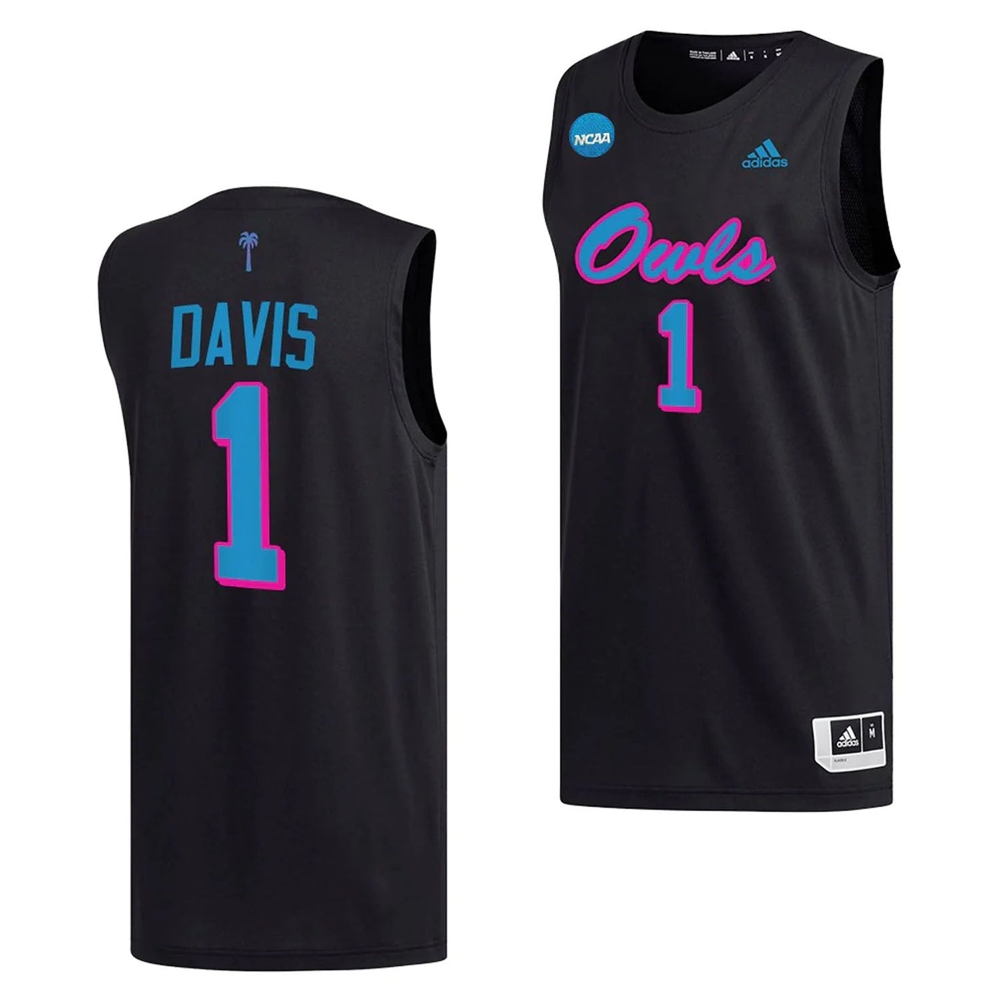 NCAAB Johnell Davis Florida Atlantic Owls 1 Jersey