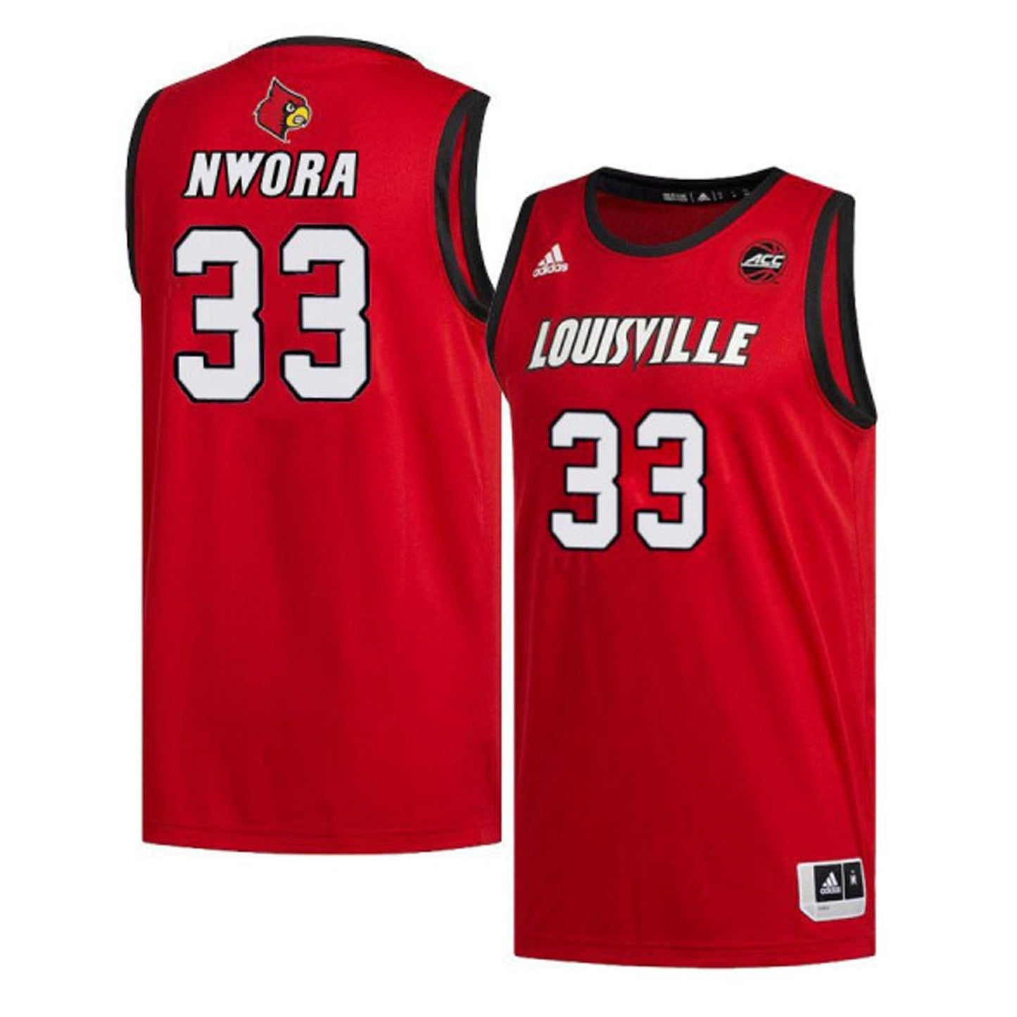 NCAAB Jordan Nwora Louisville Cardinals 33 Jersey