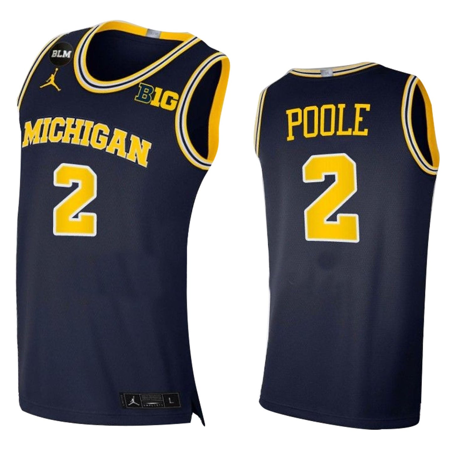 NCAAB Jordan Poole Michigan Wolverines 2 Jersey