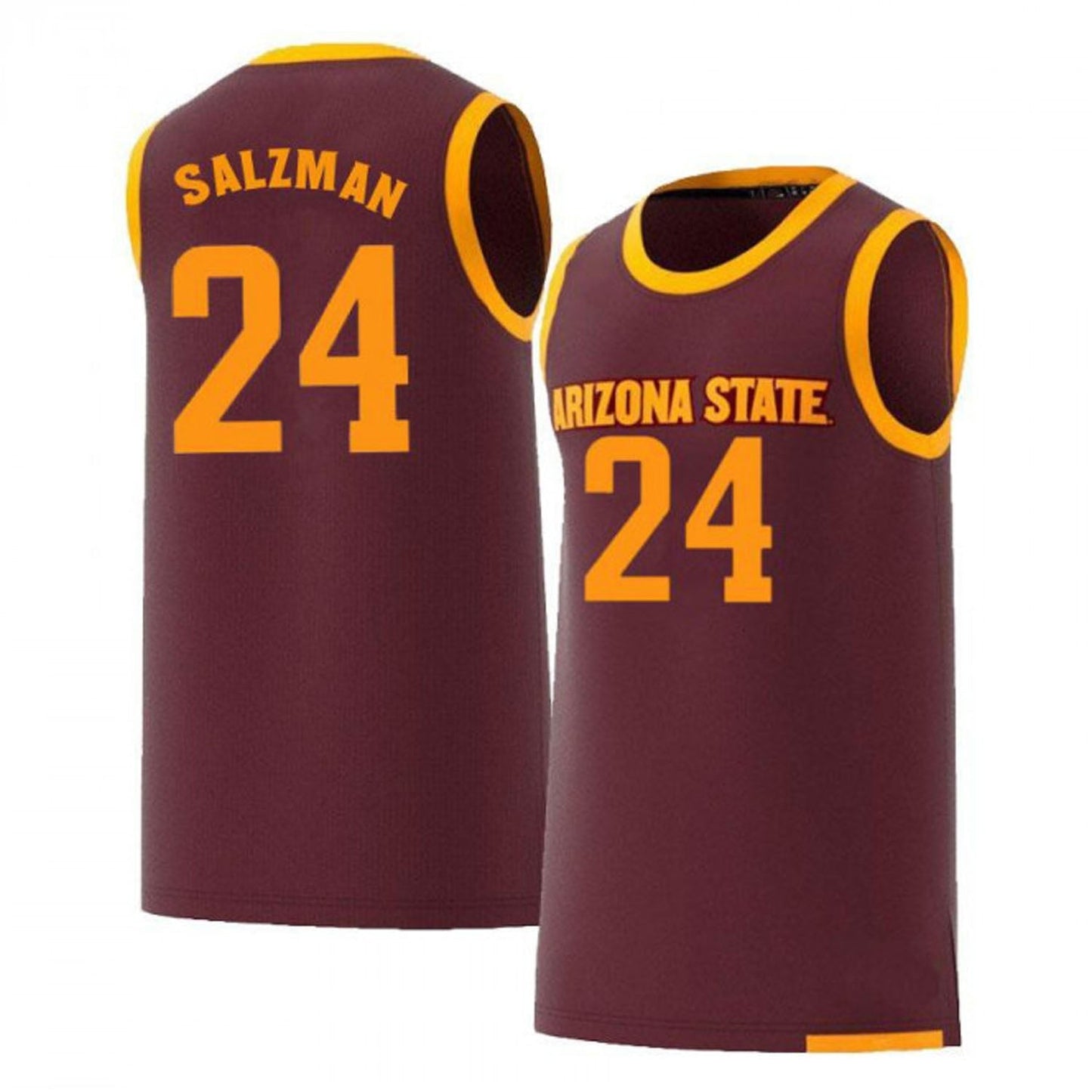 NCAAB Jordan Salzman Arizona State Sun Devils 24 Jersey