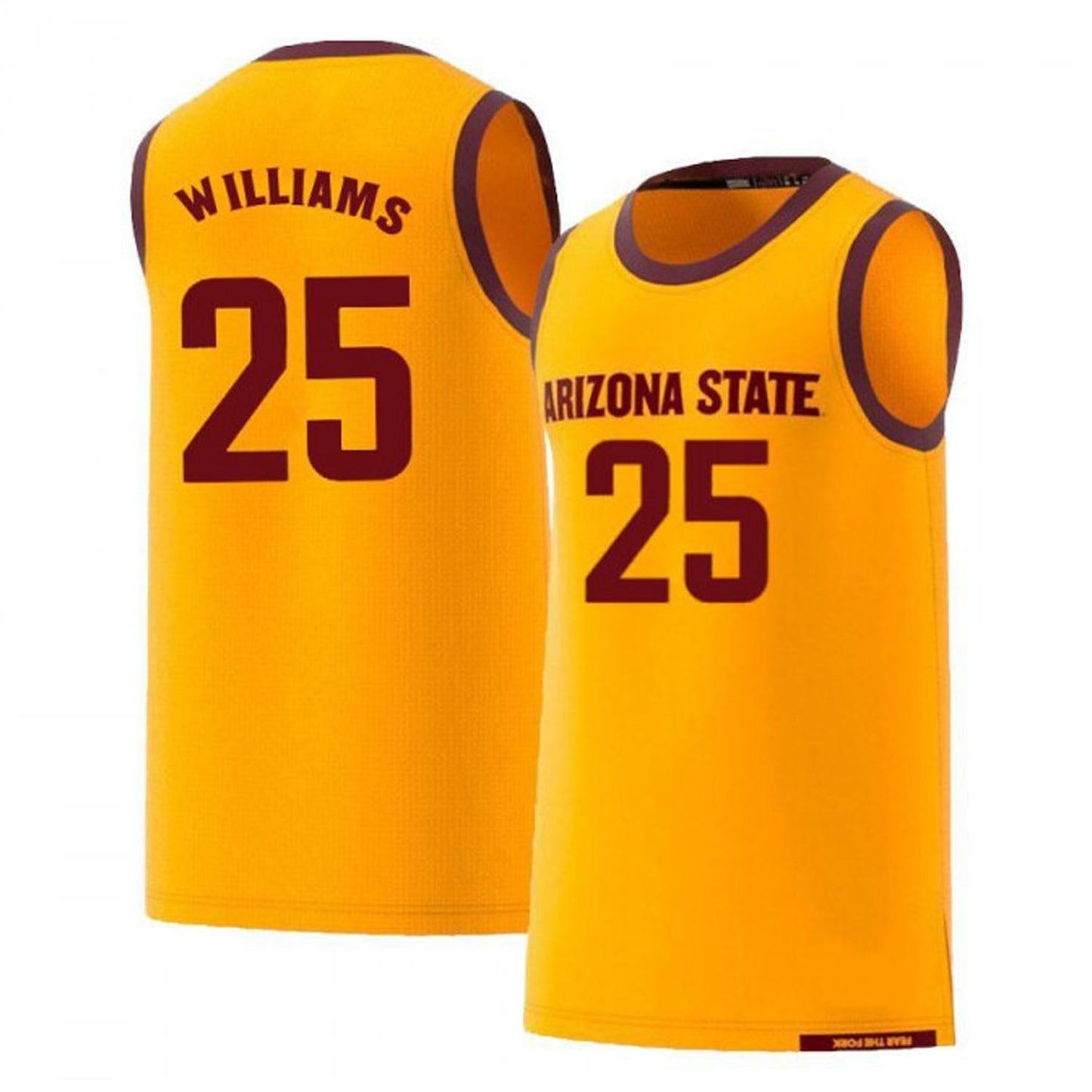 NCAAB Jordan Williams Arizona State Sun Devils 25 Jersey