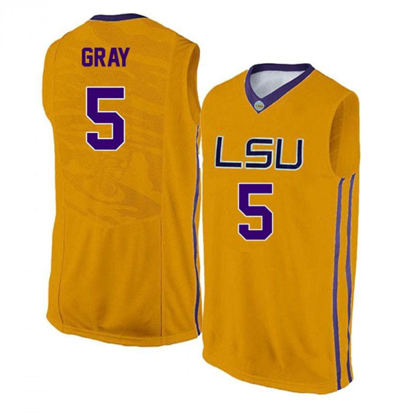 NCAAB Josh Gray LSU Tigers 5 Jersey
