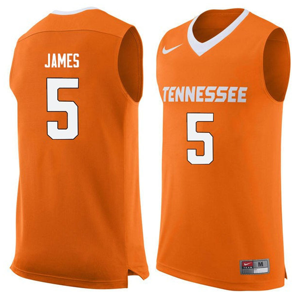 NCAAB Josiah-Jordan James Tennessee Volunteers 5 Jersey