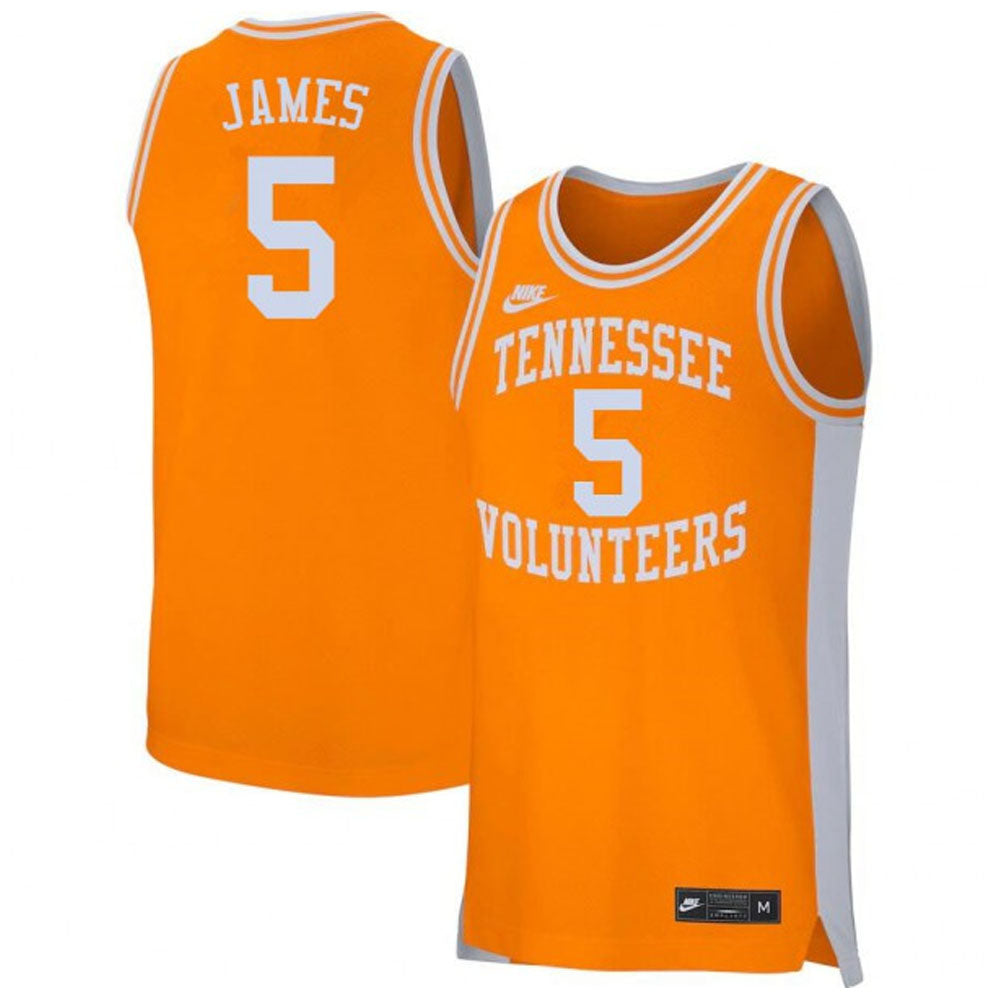 NCAAB Josiah-Jordan James Tennessee Volunteers 5 Jersey