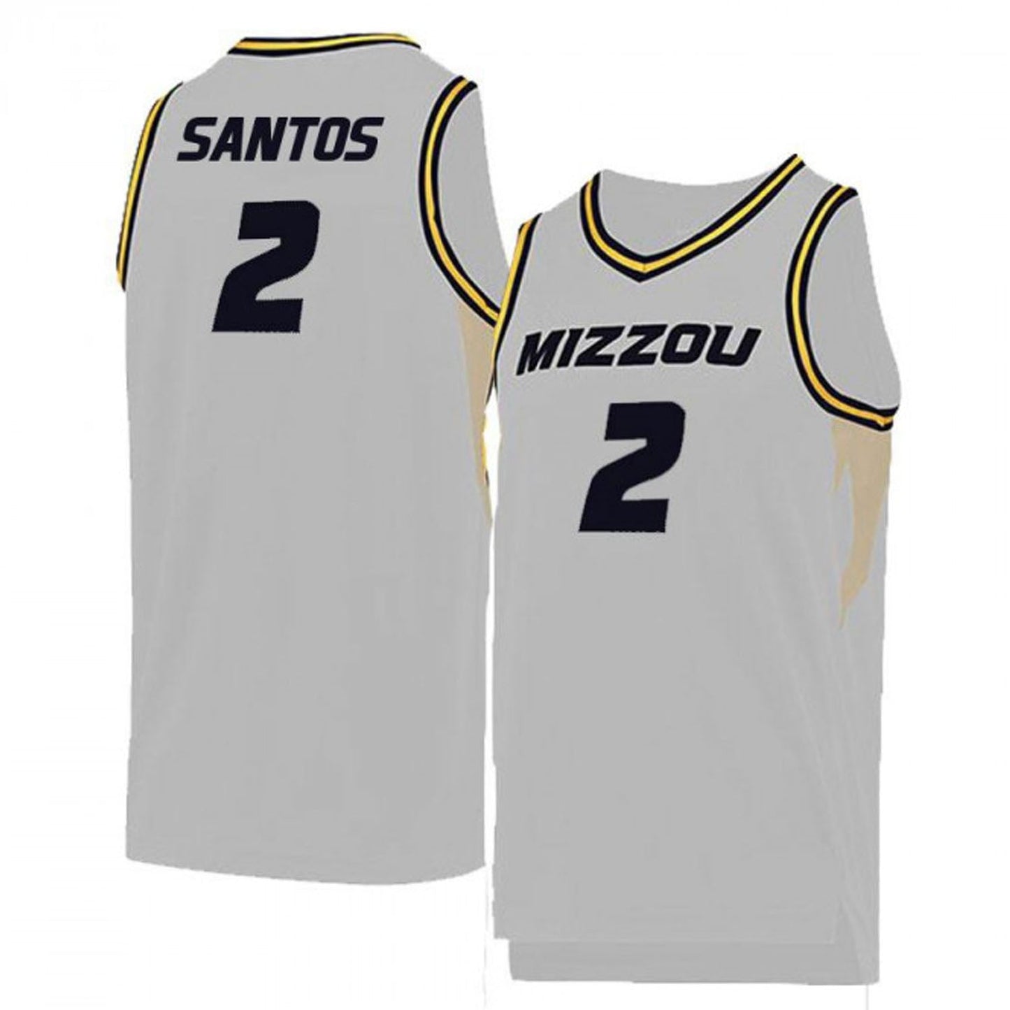 NCAAB K.J. Santos Missouri Tigers 2 Jersey