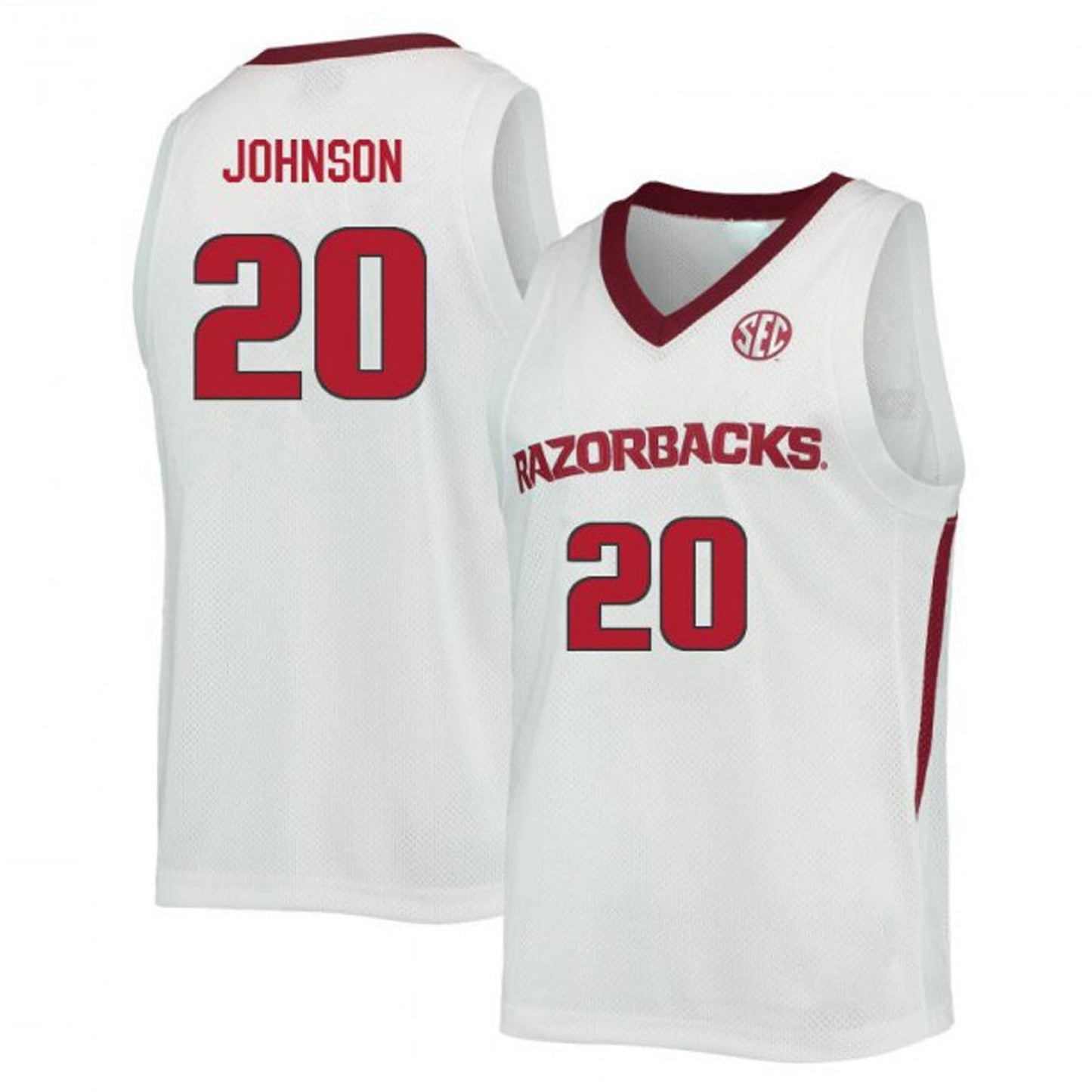 NCAAB Kamani Johnson Arkansas Razorbacks 20 Jersey