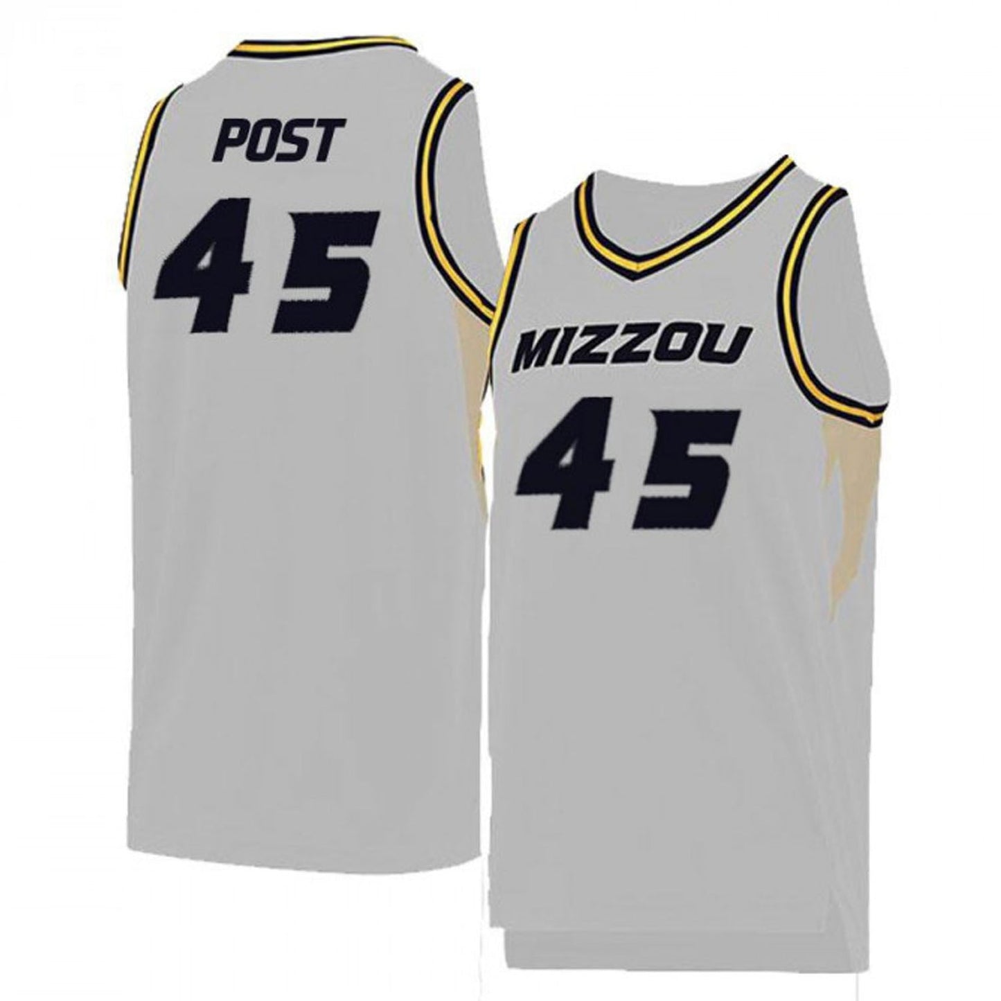 NCAAB Keanau Post Missouri Tigers 45 Jersey