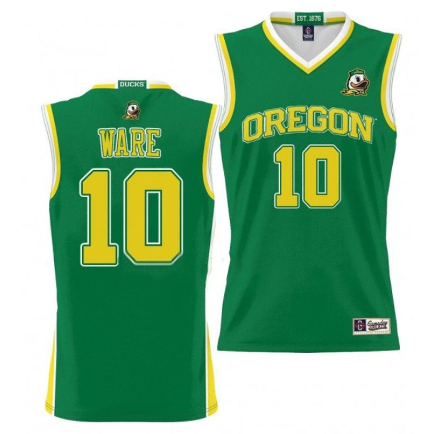 NCAAB Kel'el Ware Oregon Ducks 10 Jersey