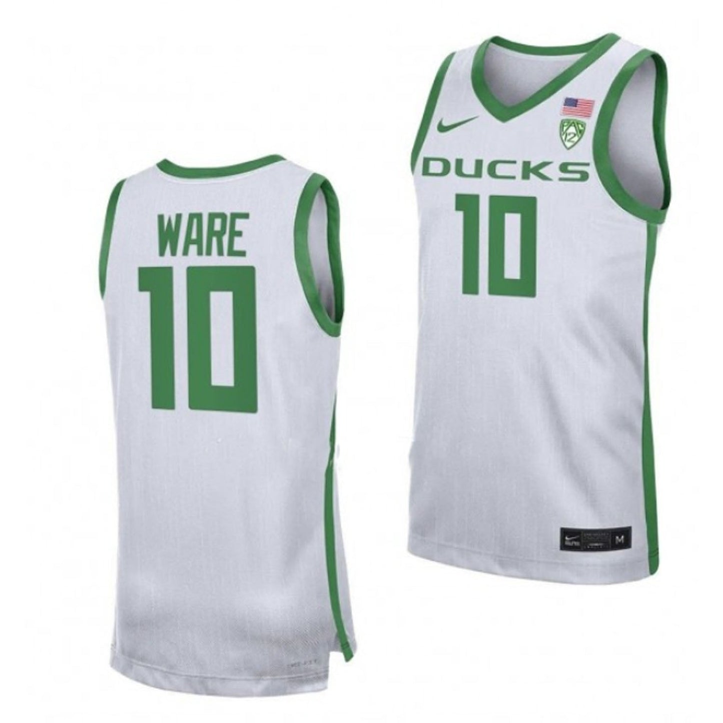 NCAAB Kel'el Ware Oregon Ducks 10 Jersey