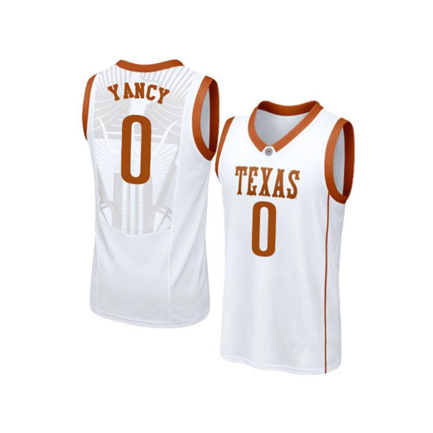 NCAAB Kendal Yancy Texas Longhorns 0 Jersey