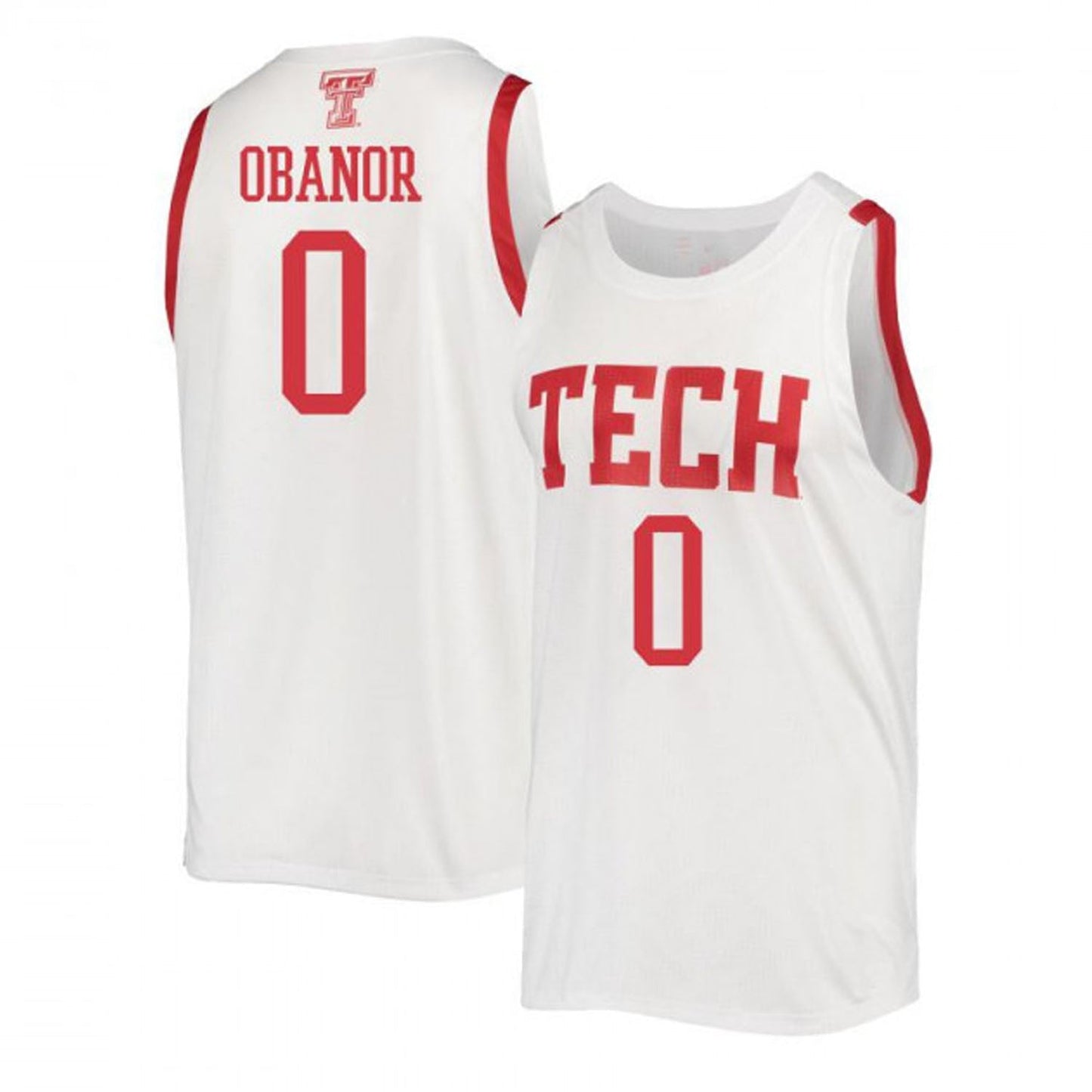 NCAAB Kevin Obanor Texas Tech Red Raiders 0 Jersey