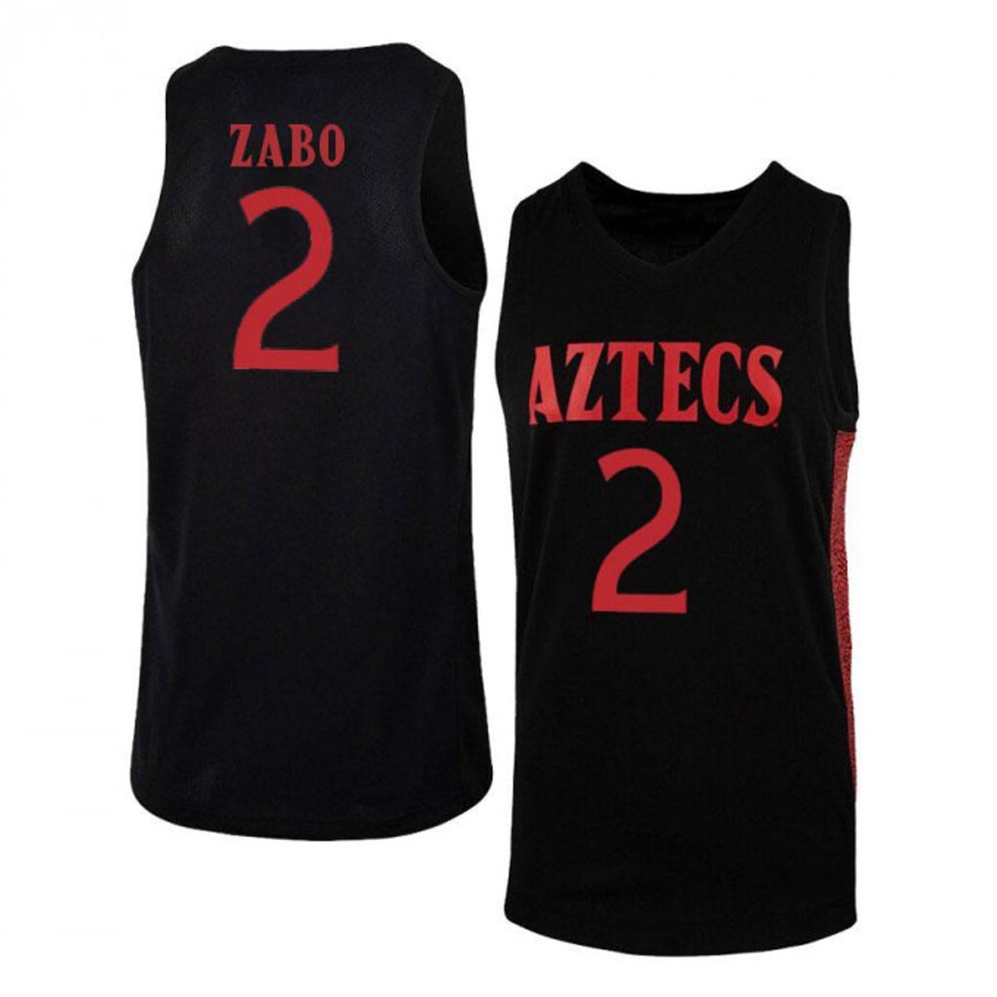 NCAAB Kevin Zabo San Diego State Aztecs 2 Jersey