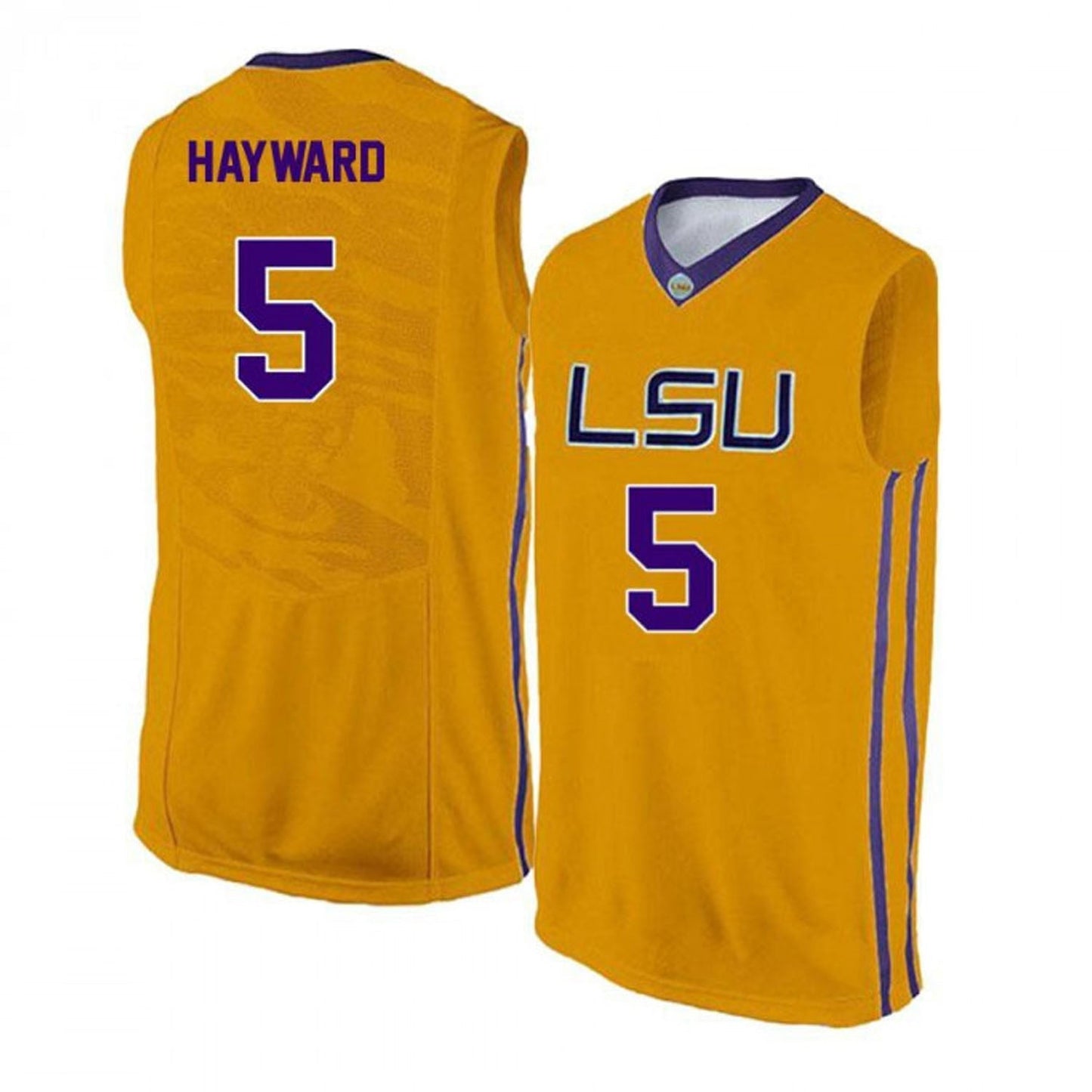 NCAAB Kieran Hayward LSU Tigers 5 Jersey