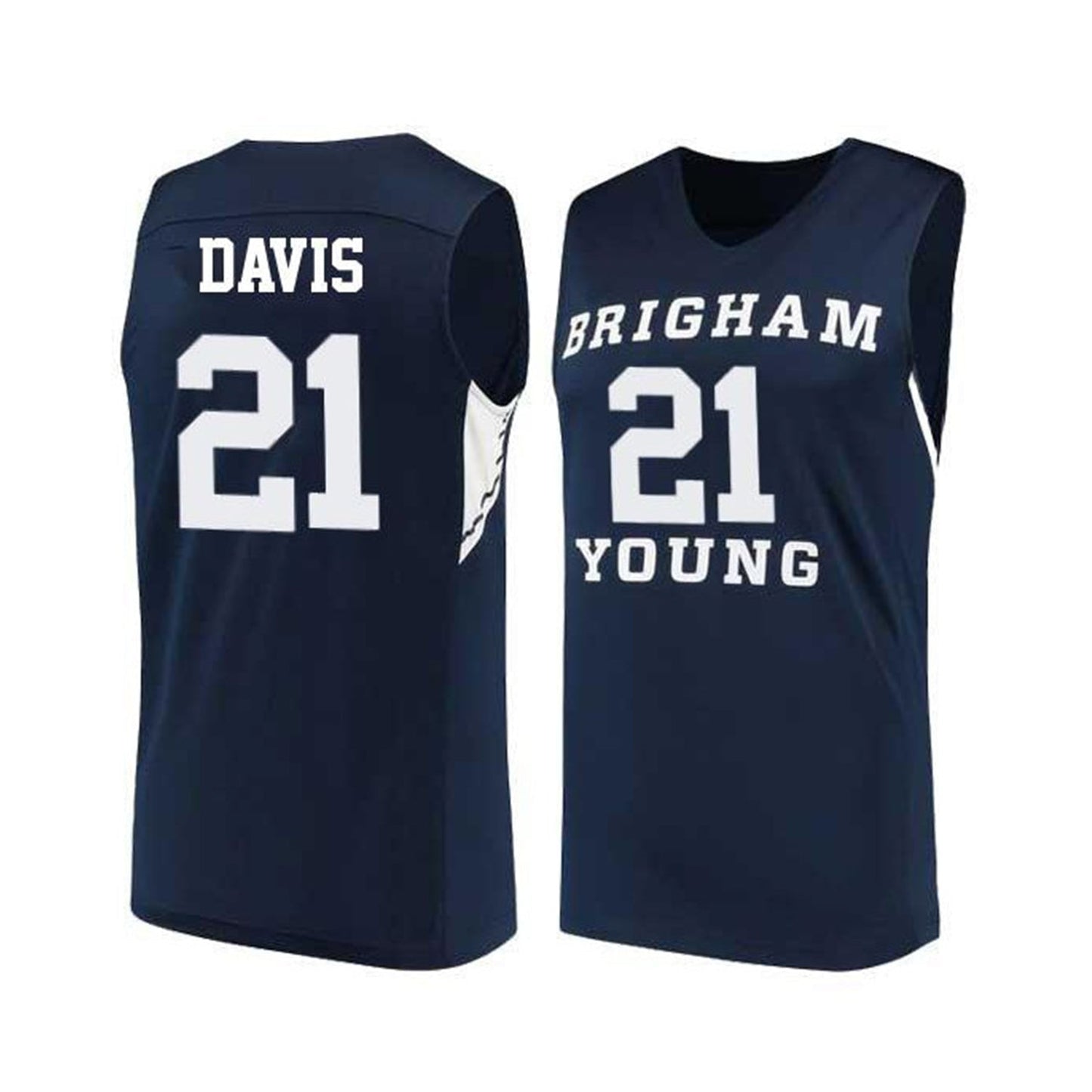 NCAAB Kyle Davis BYU Cougars 21 Jersey