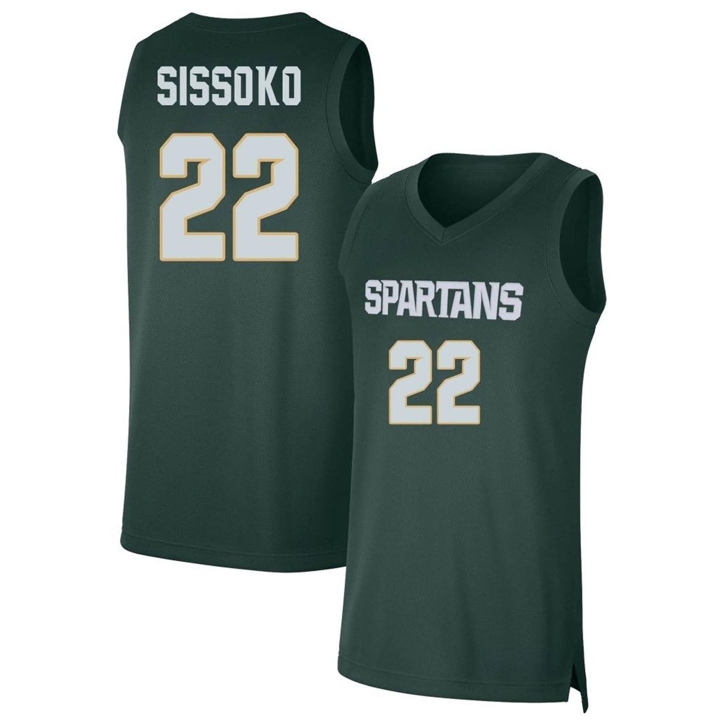 NCAAB Mady Sissoko Michigan State Spartans 22 Jersey