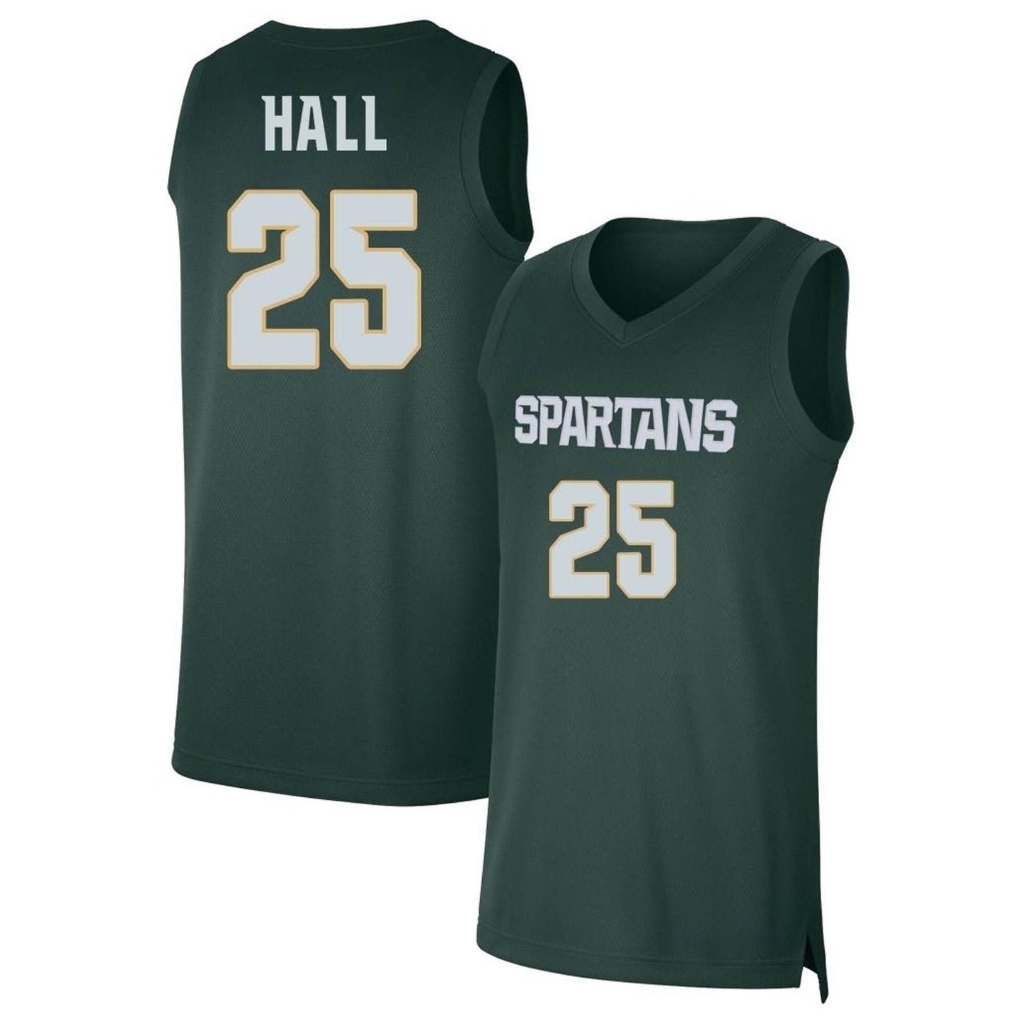 NCAAB Malik Hall Michigan State Spartans 25 Jersey