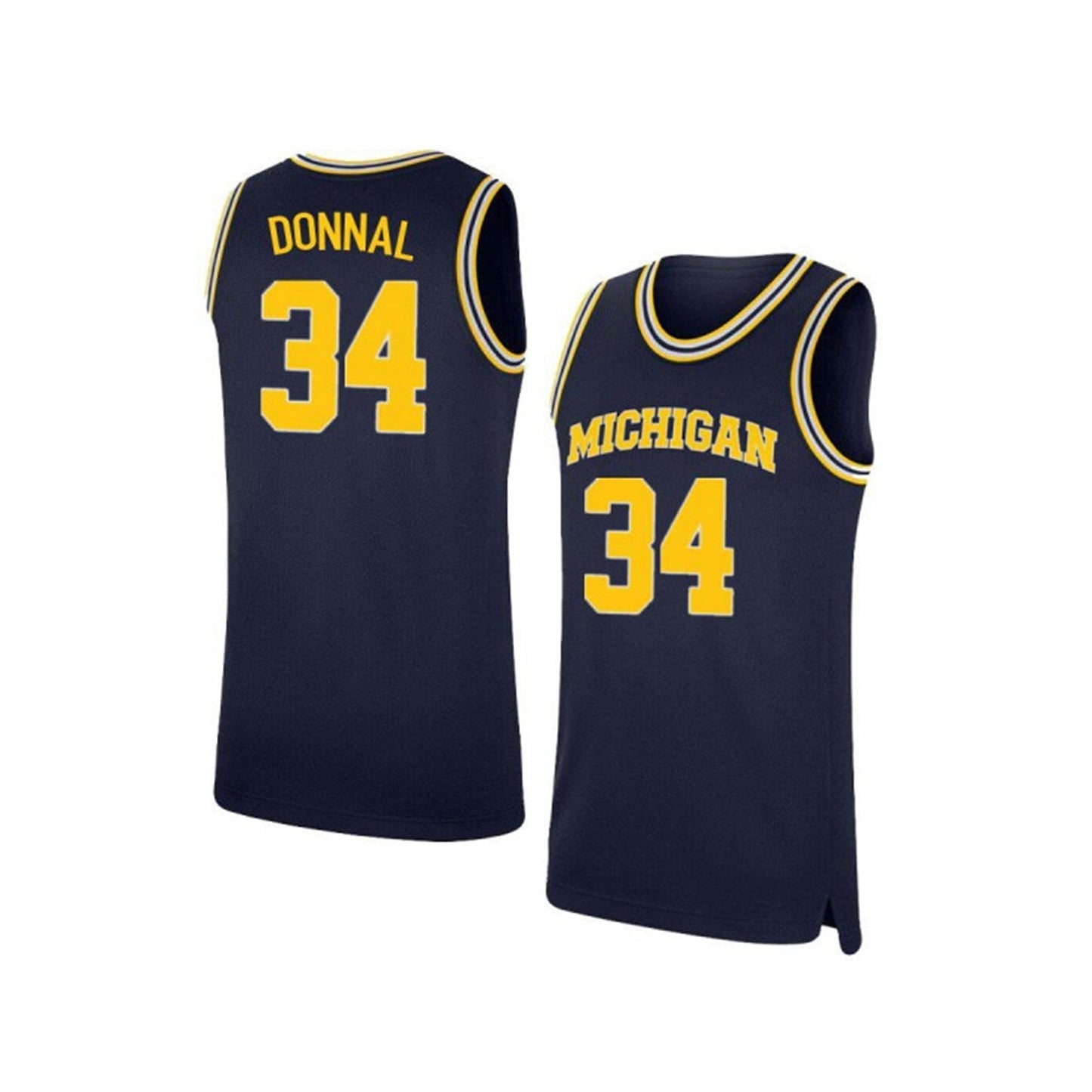 NCAAB Mark Donnal Michigan Wolverines 34 Jersey